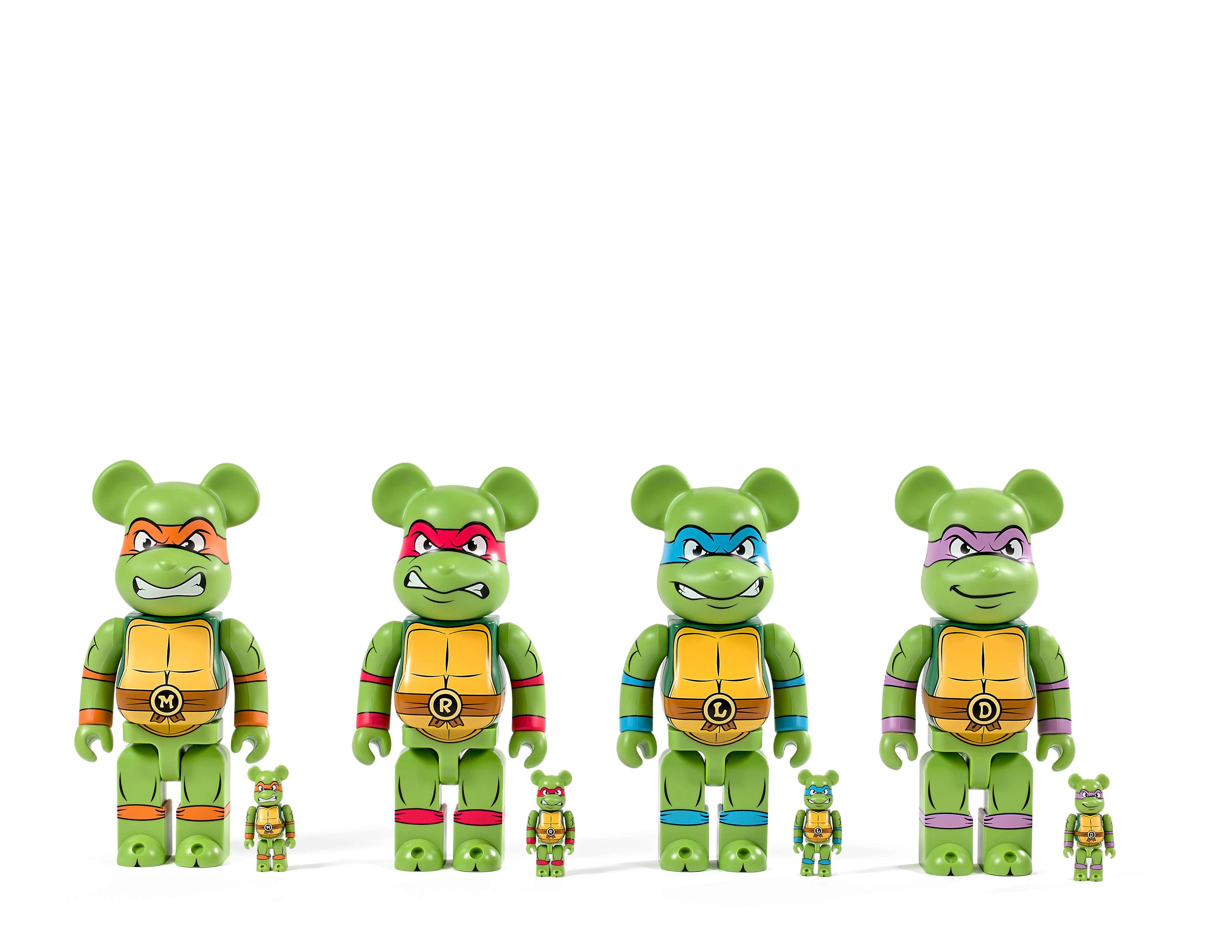 MEDICOM x NICKELODEON Be@rbrick 400% et 100% / Teenage...