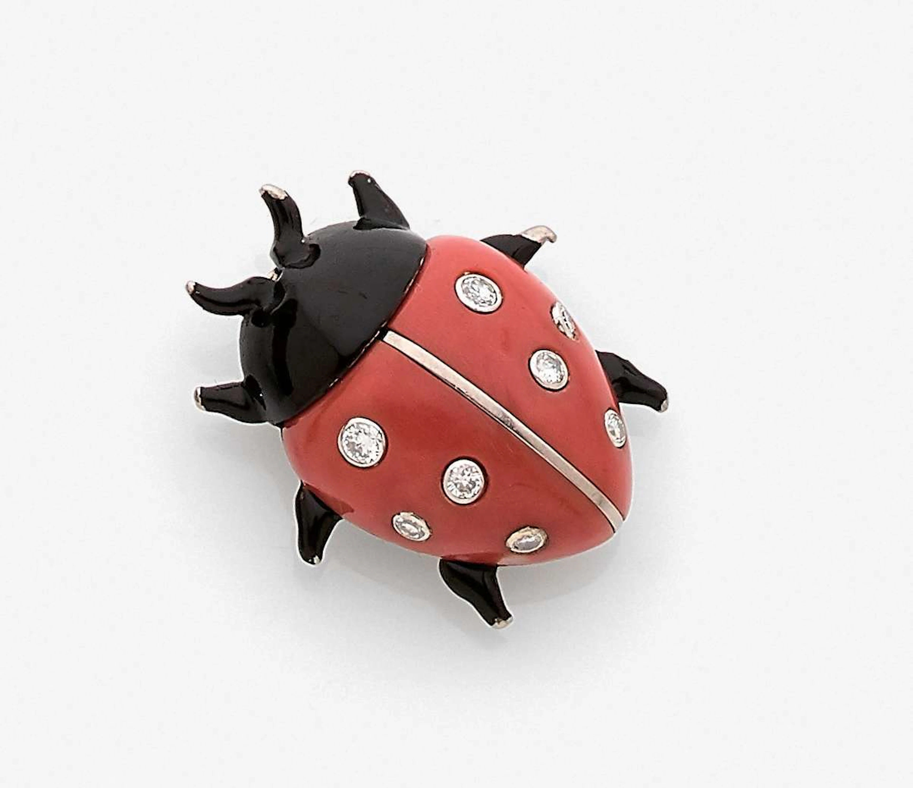 CARTIER Clip coccinelle
