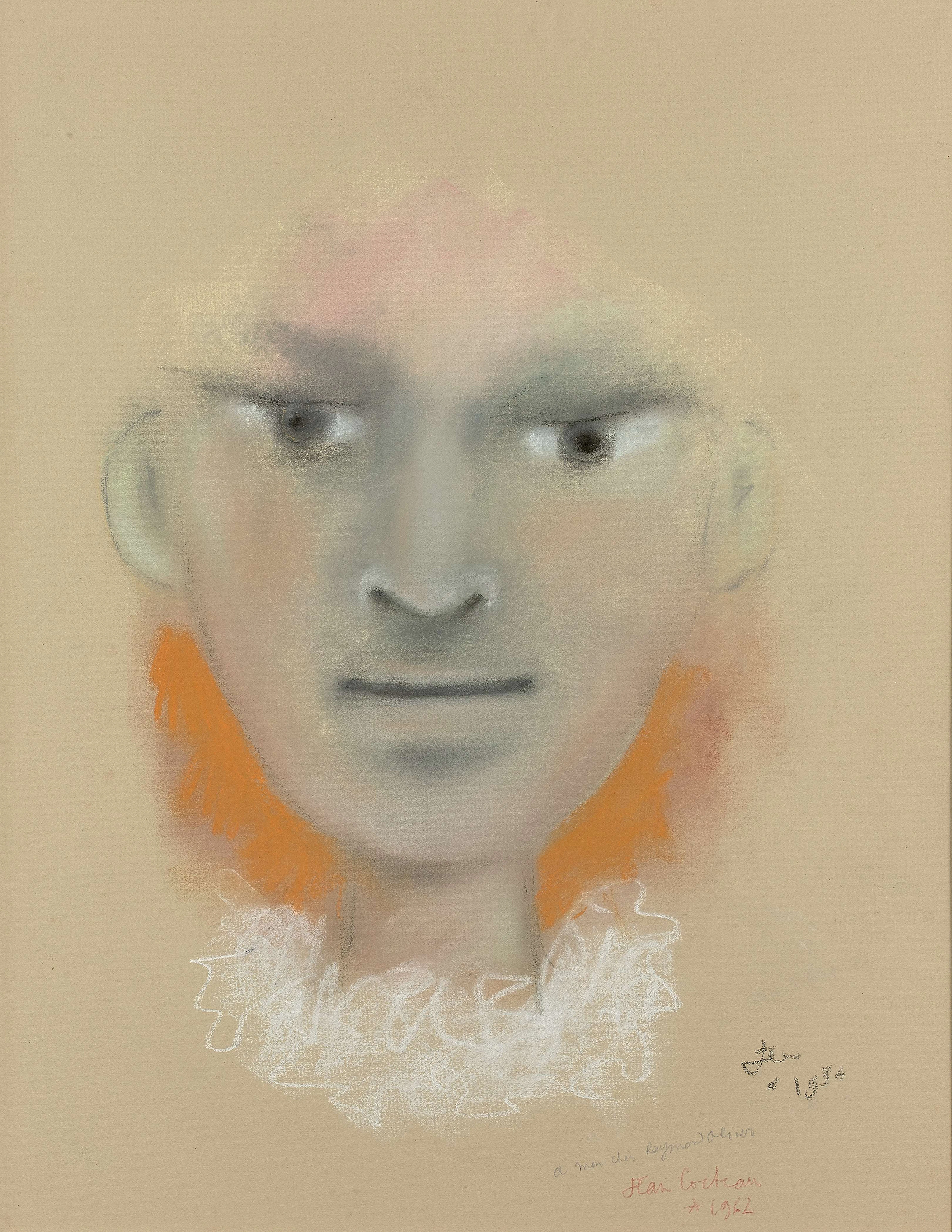 Jean COCTEAU 1889-1963 L'Adolescent - 1954 Pastel sur papier