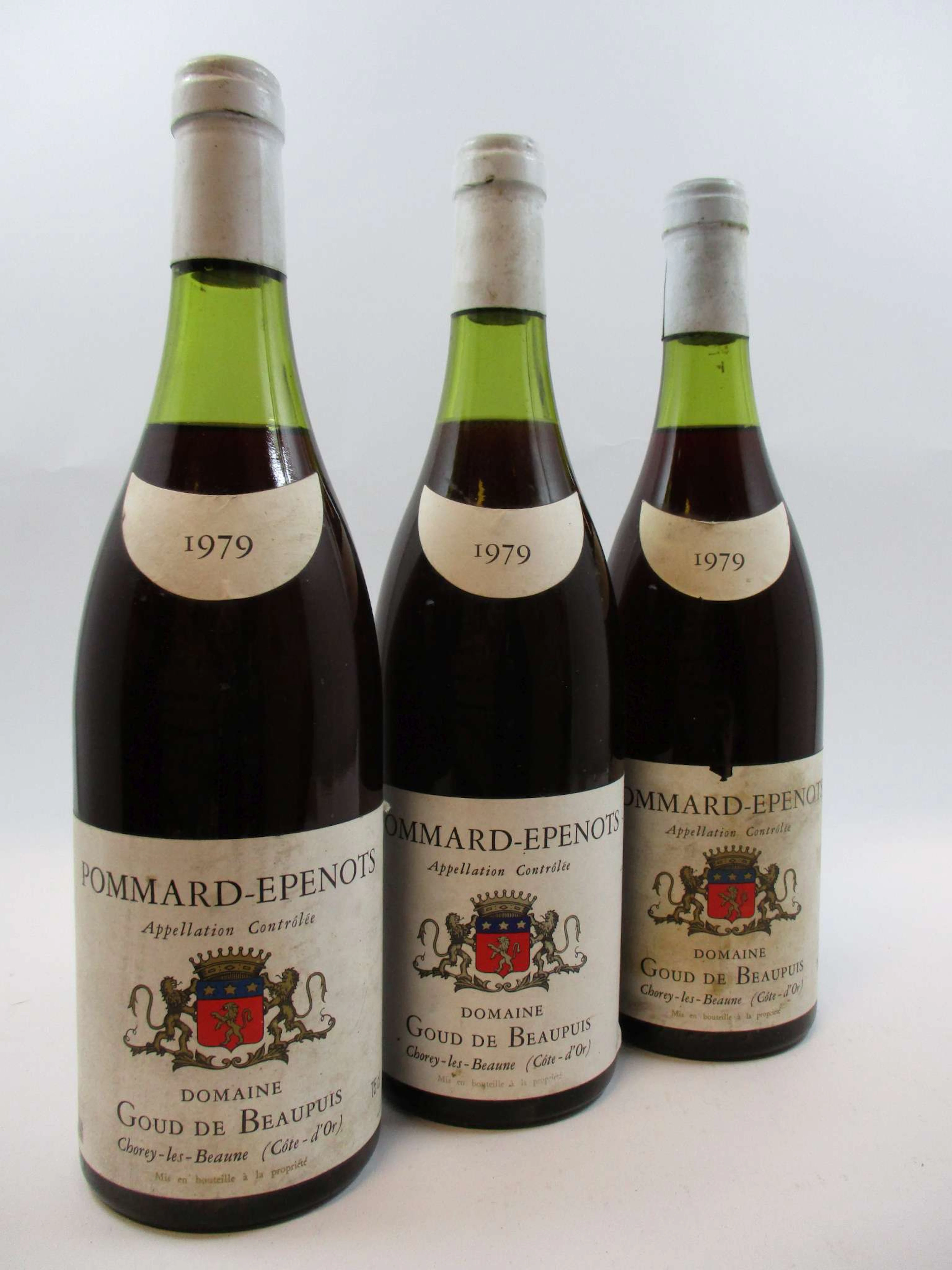 3 bouteilles POMMARD 1979 Epenots