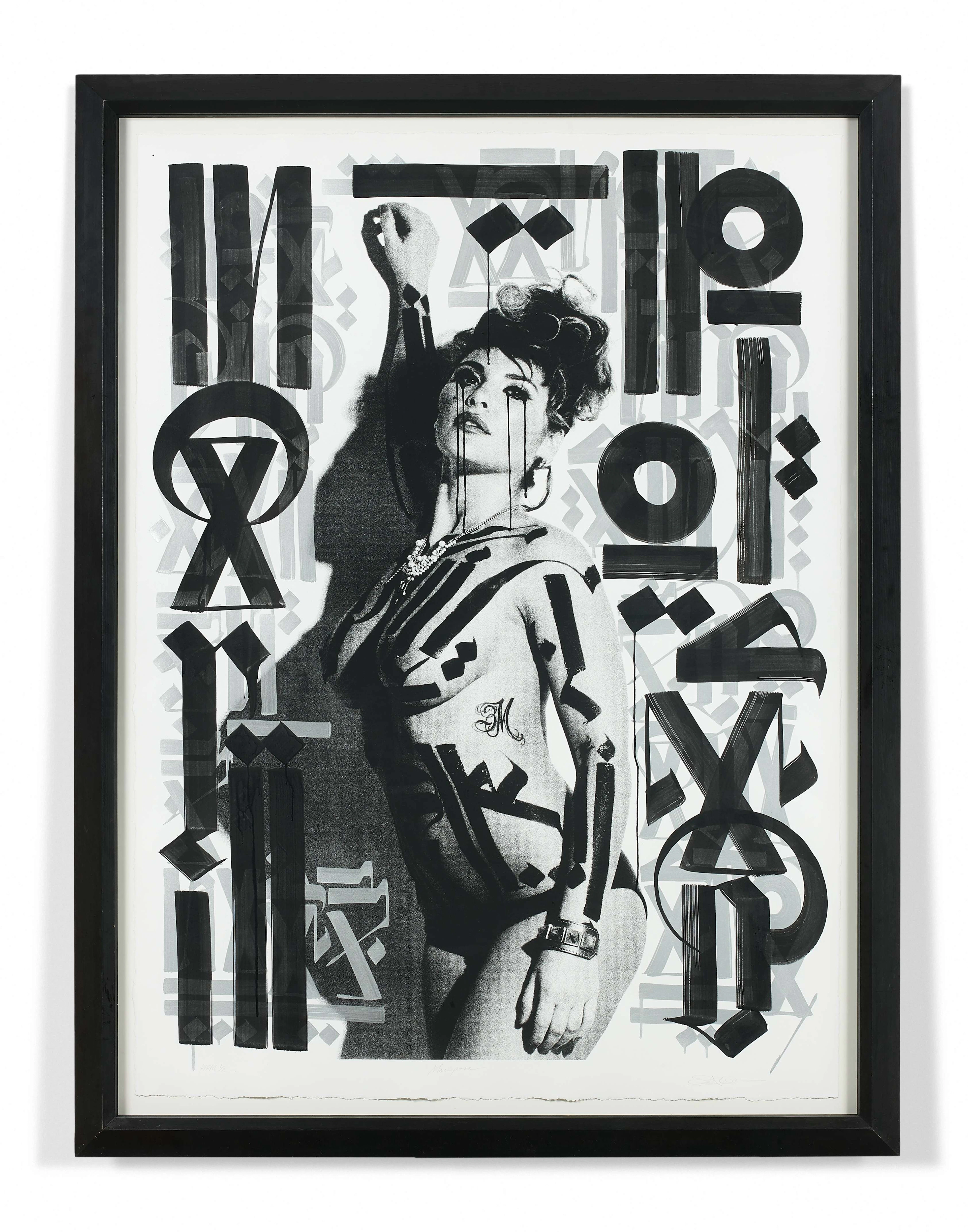 RETNA (Américain - Né en 1979) Mariposa I- 2010 Acrylique...