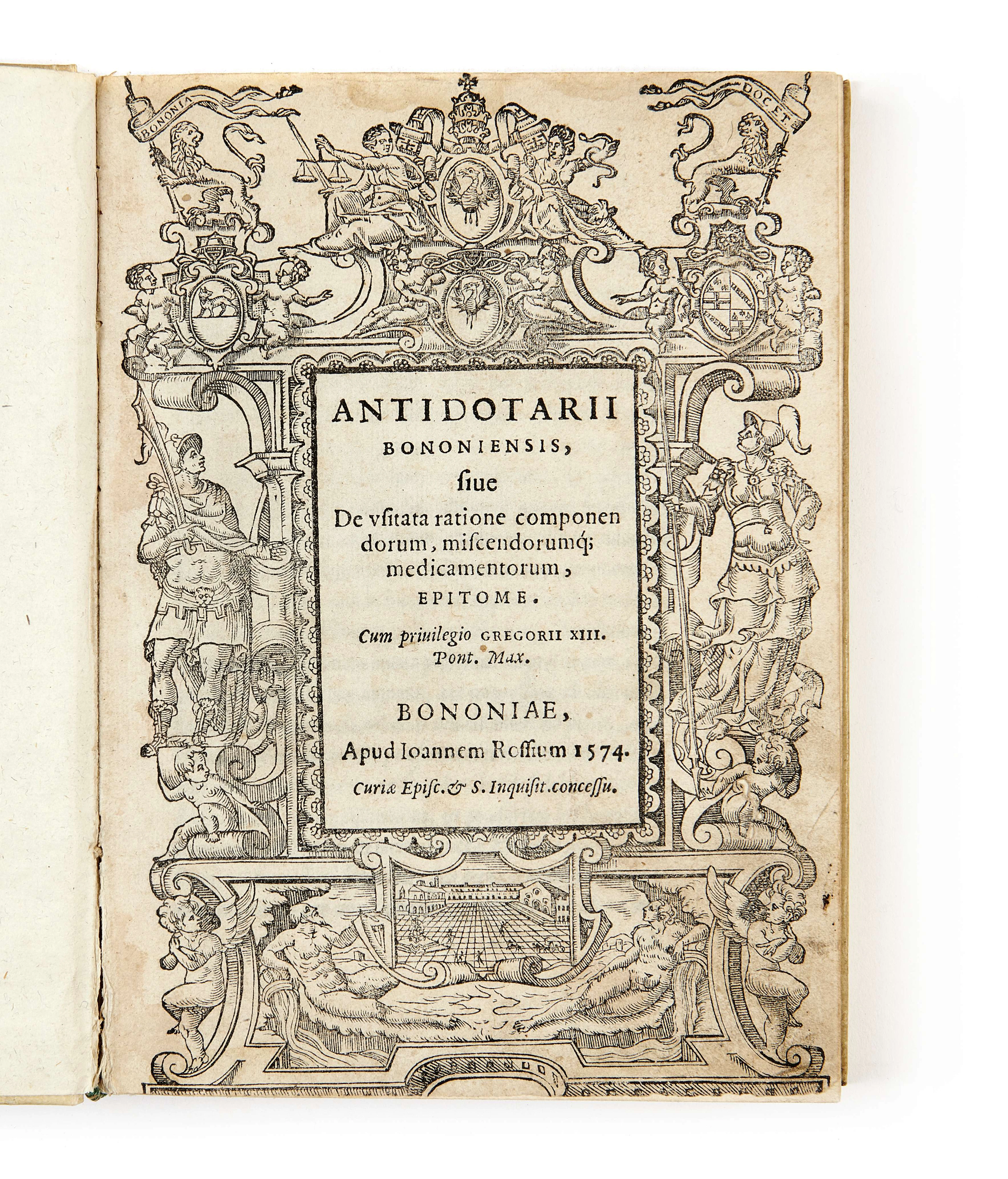 Ulisse ALDROVANDI 1522-1605 Antidotarii bononiensis