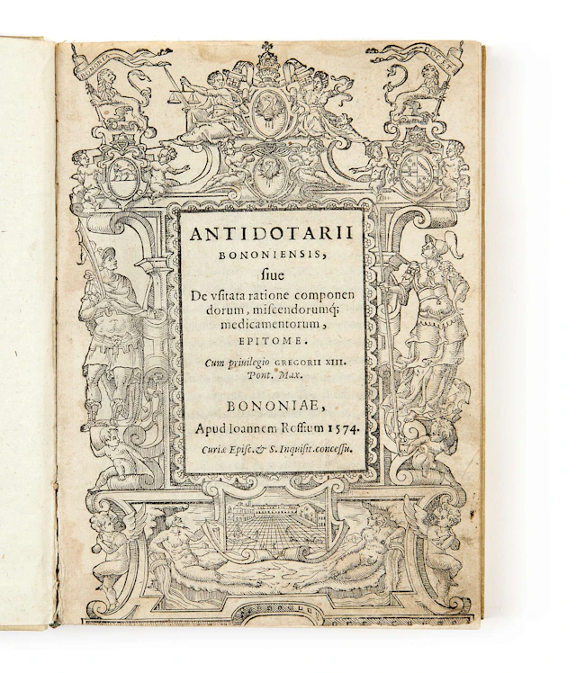 Ulisse ALDROVANDI 1522-1605 Antidotarii bononiensis