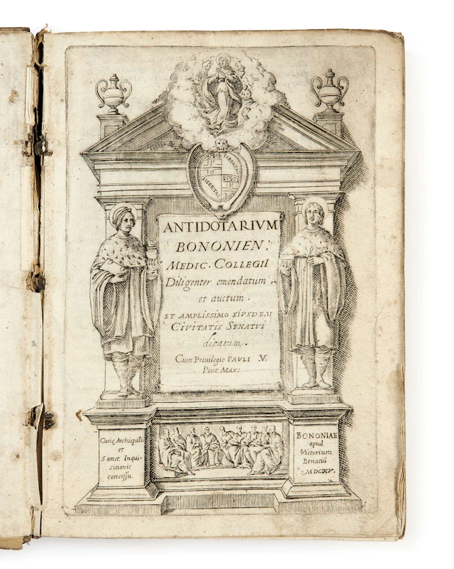Ulisse ALDROVANDI 1522-1605 Antidotarium Bononien
