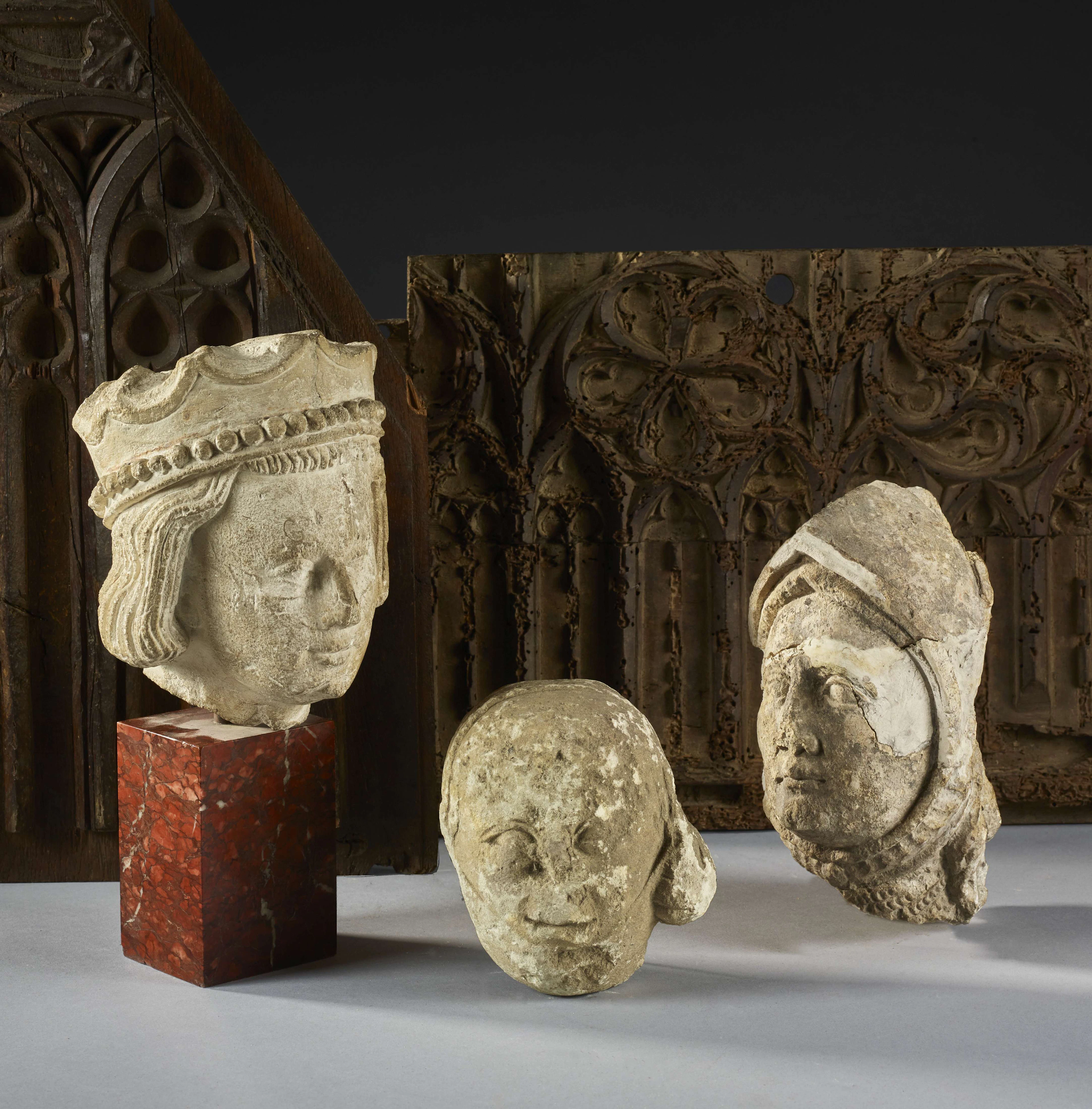 FRANCE, XIVe SIÈCLE Tête présumée de Saint Louis (1214-1270)