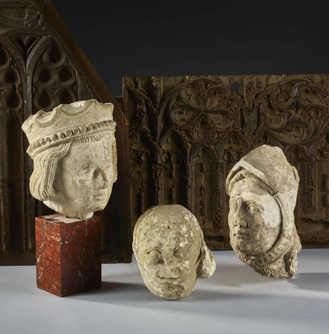 FRANCE, XIVe SIÈCLE Tête présumée de Saint Louis (1214-1270)