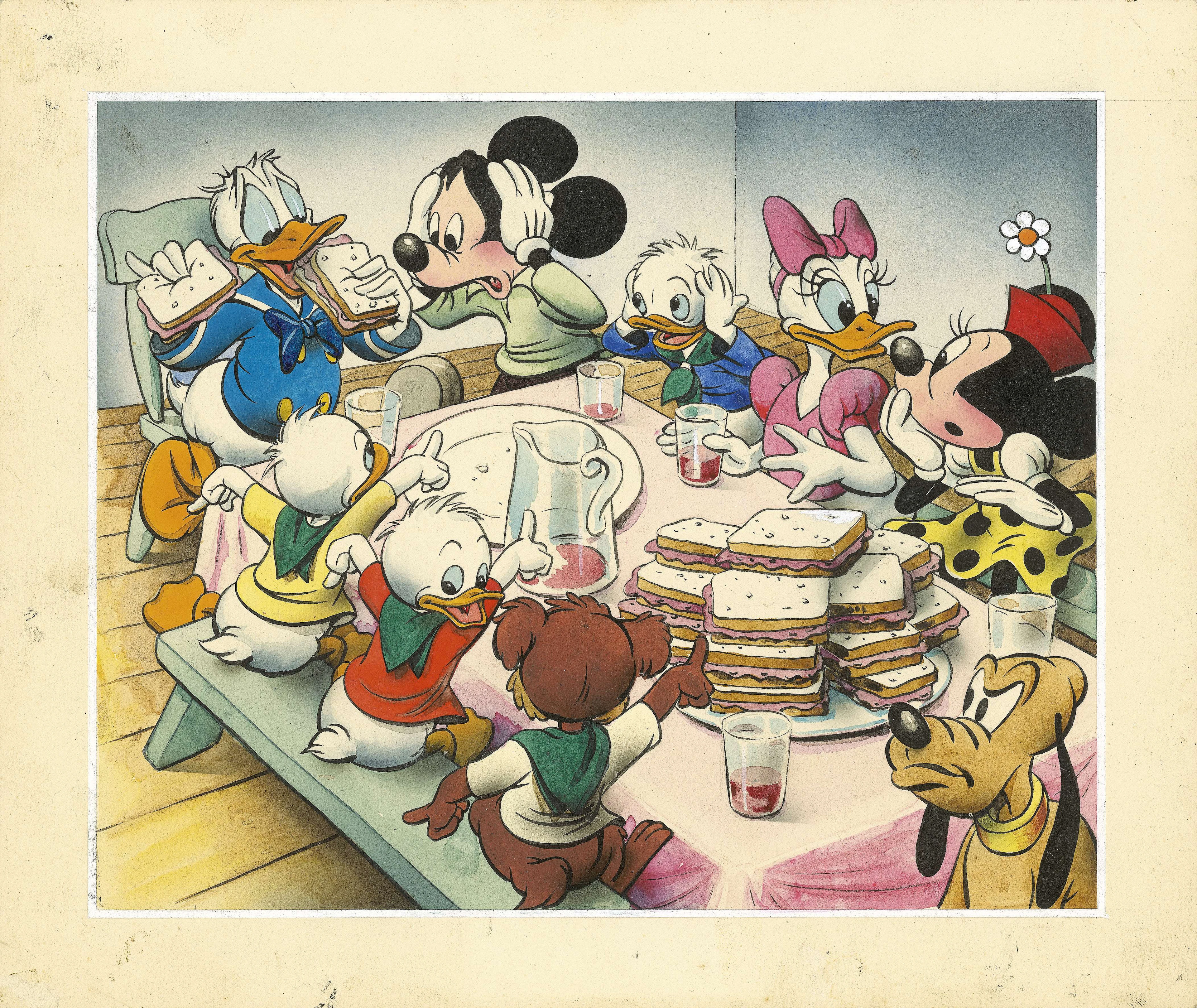 WALT DISNEY STUDIOS Le dîner de famille de Donald et Mickey