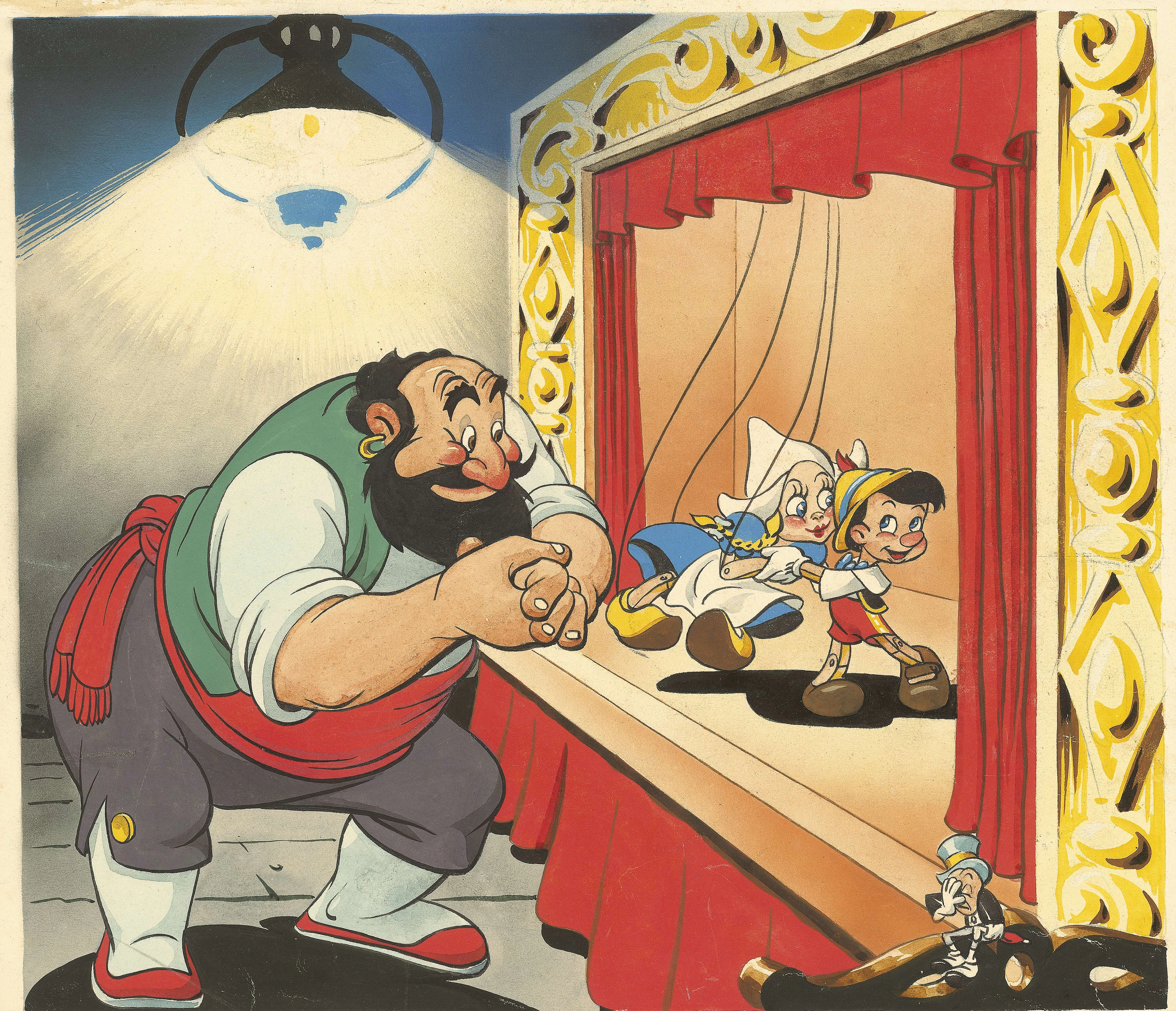 WALT DISNEY STUDIOS Pinocchio et Jiminy Cricket
