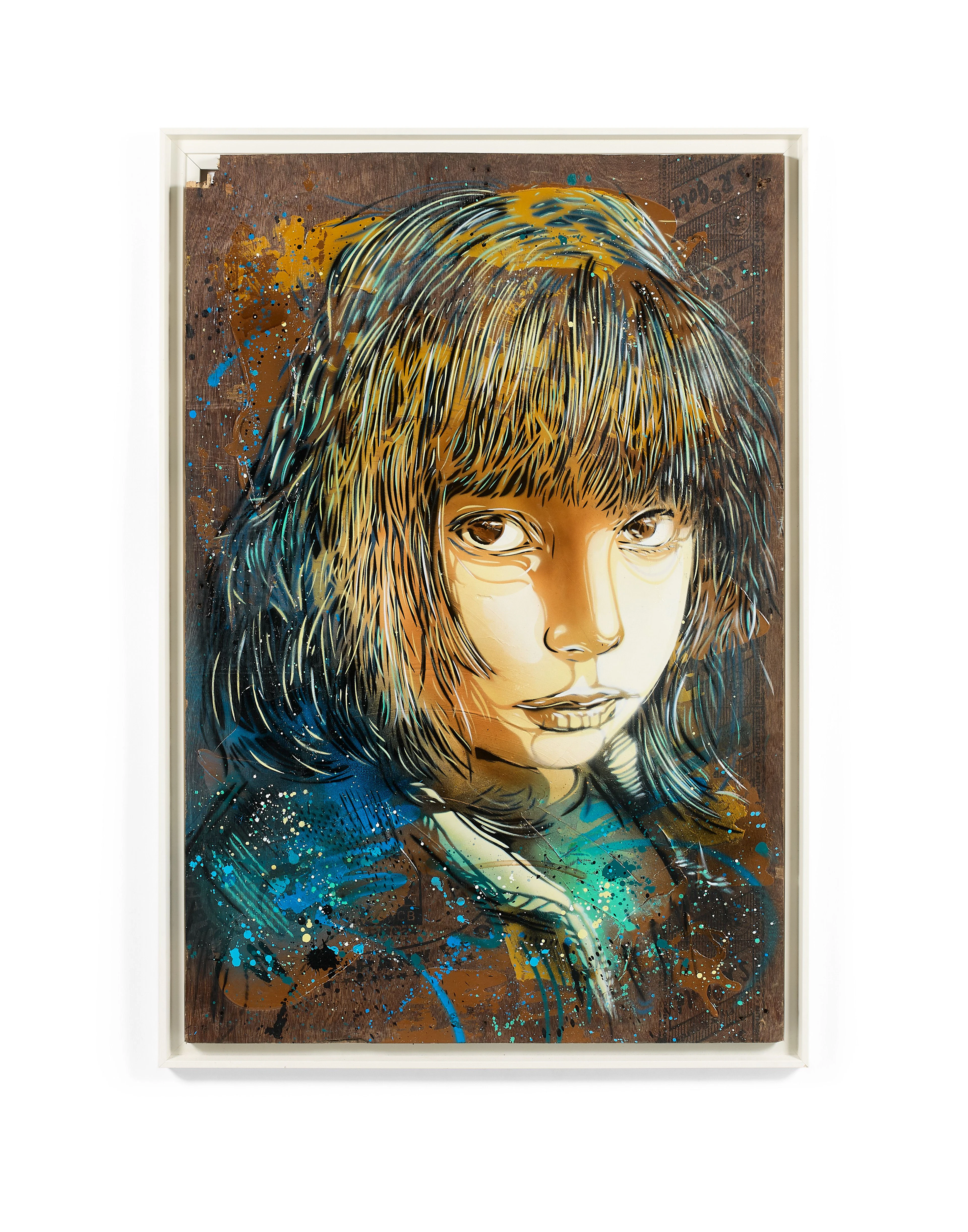C215 (Français - Né en 1973) Nina Pochoir et peinture...