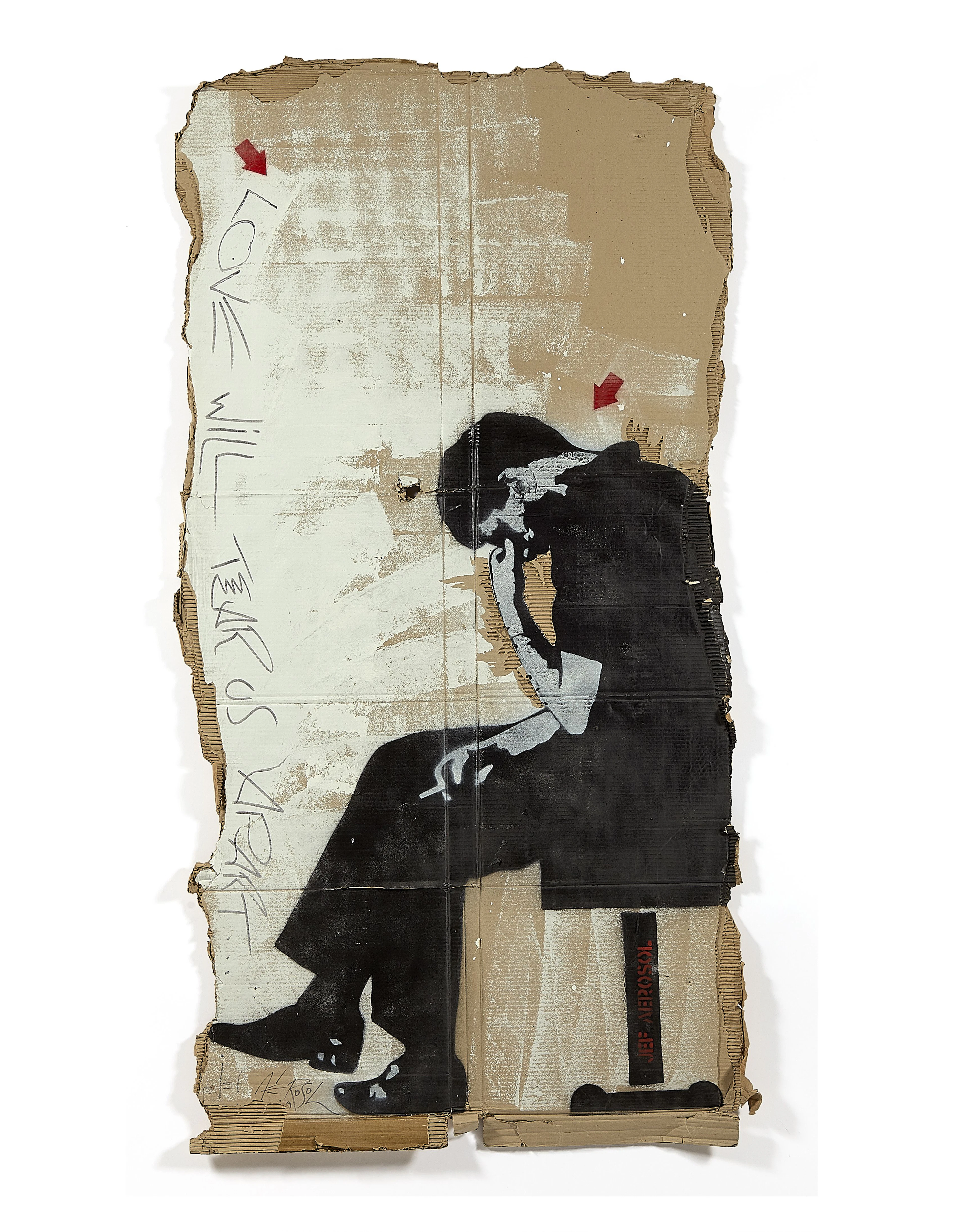 Jef AEROSOL (Français - Né en 1957) Love will tear us...