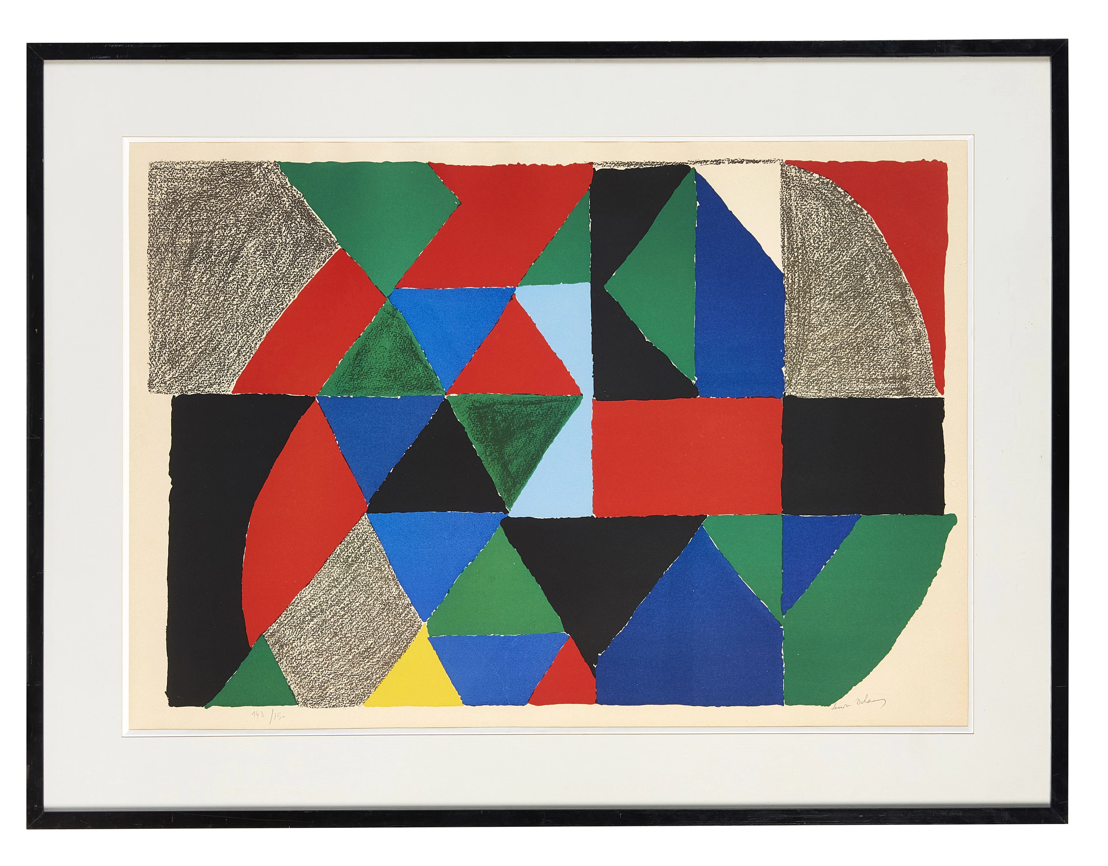 Sonia DELAUNAY 1885 - 1979 Polyphonie - 1971 Lithographie en couleurs