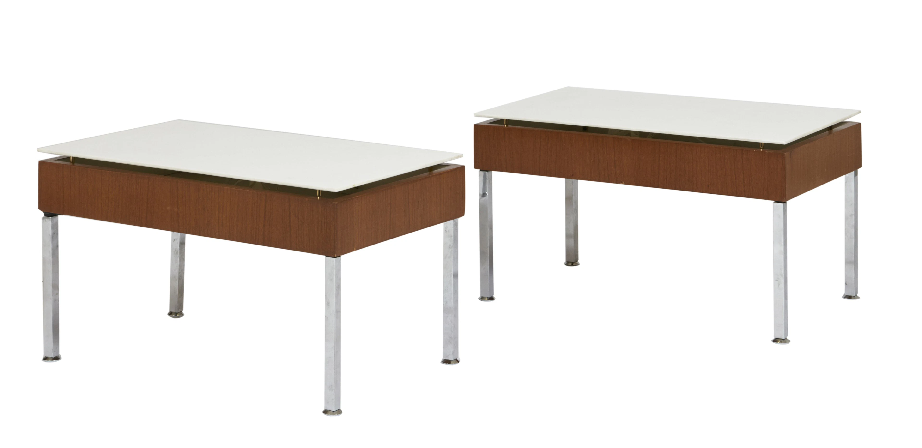 Joseph-André MOTTE (1925-2013) Paire de tables lumineuses mod