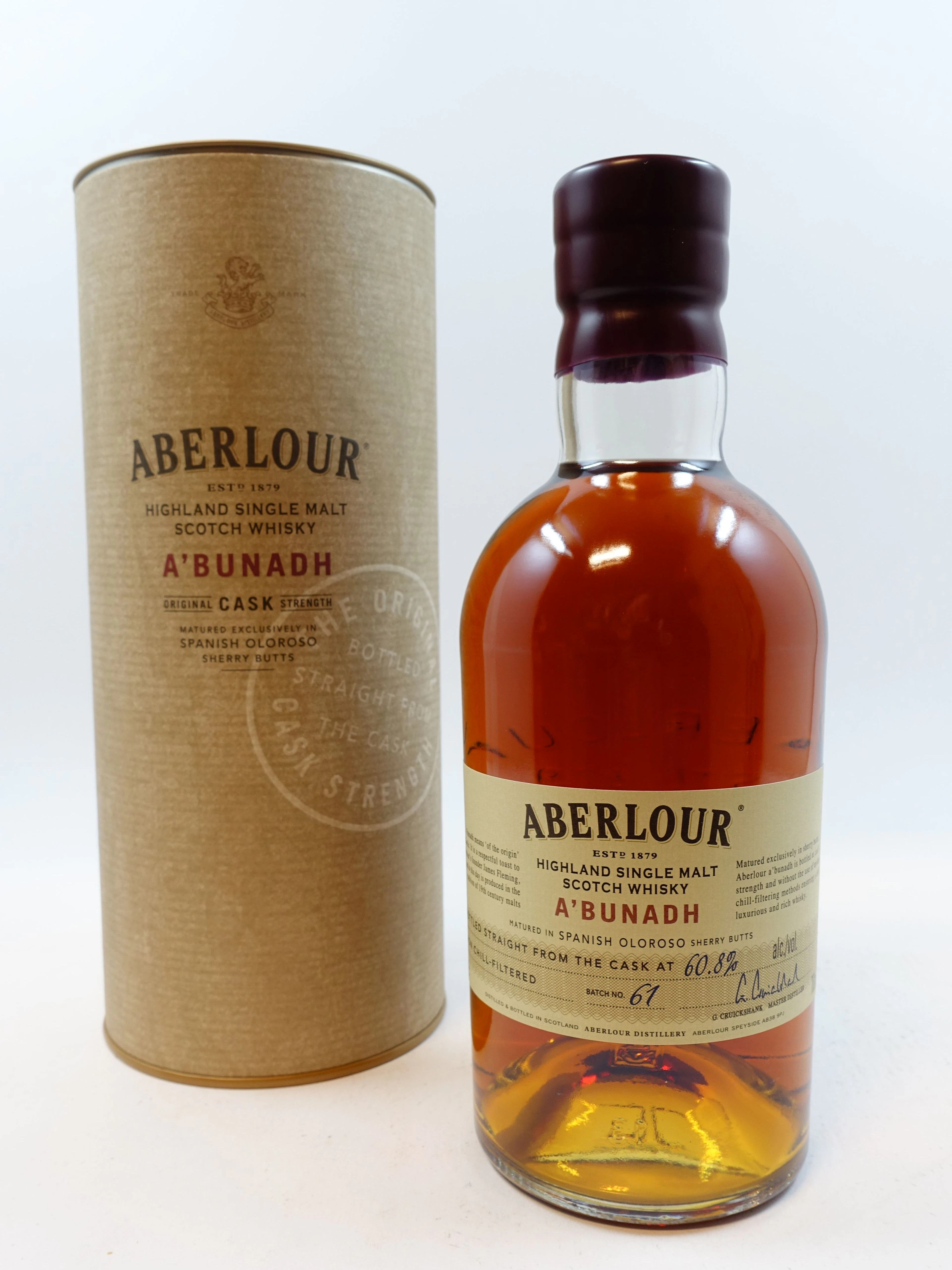 1 bouteille WHISKY ABERLOUR A'BUNADH