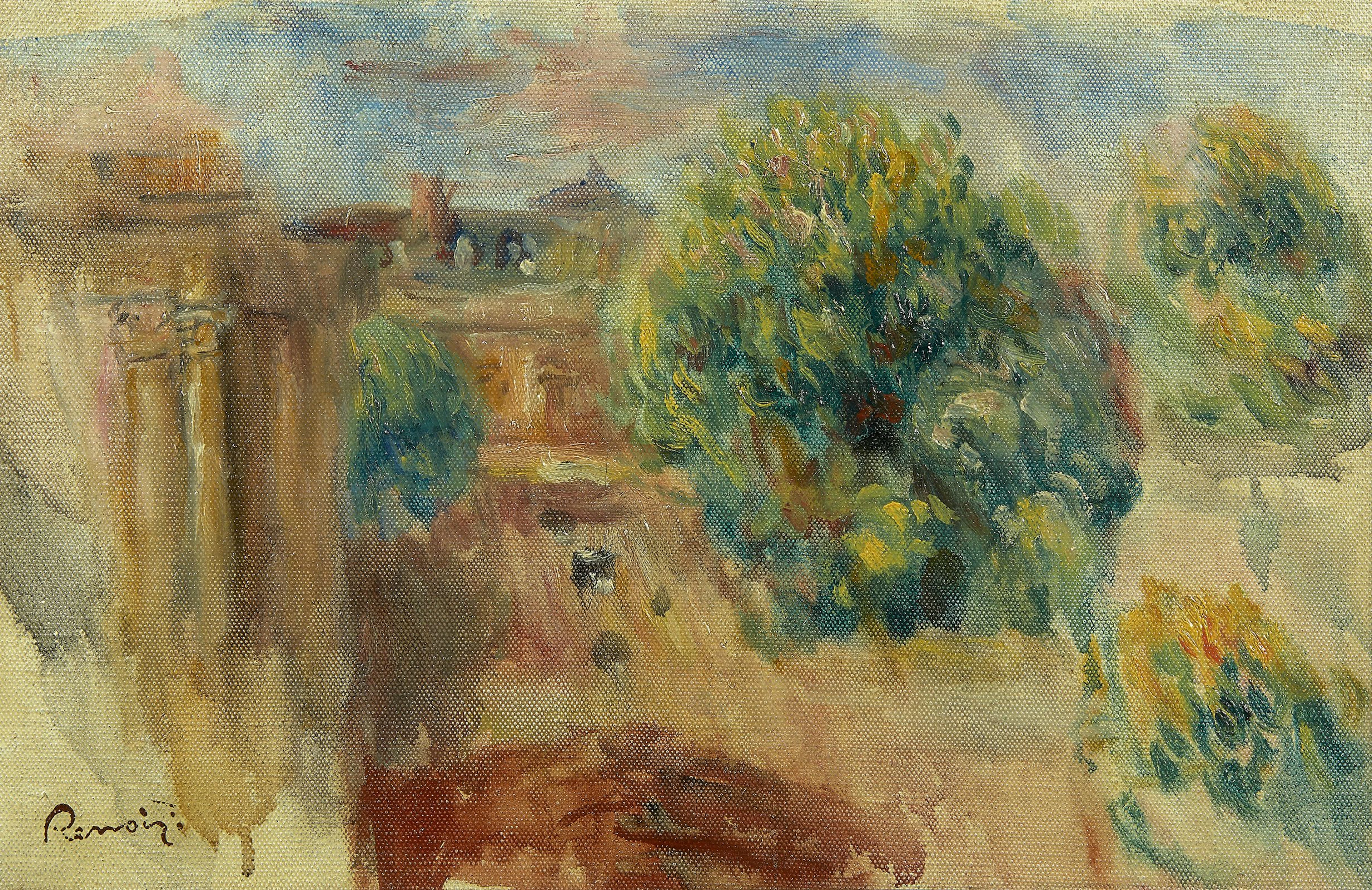 Pierre-Auguste RENOIR 1841 - 1919 Paysage de Nimes avec...