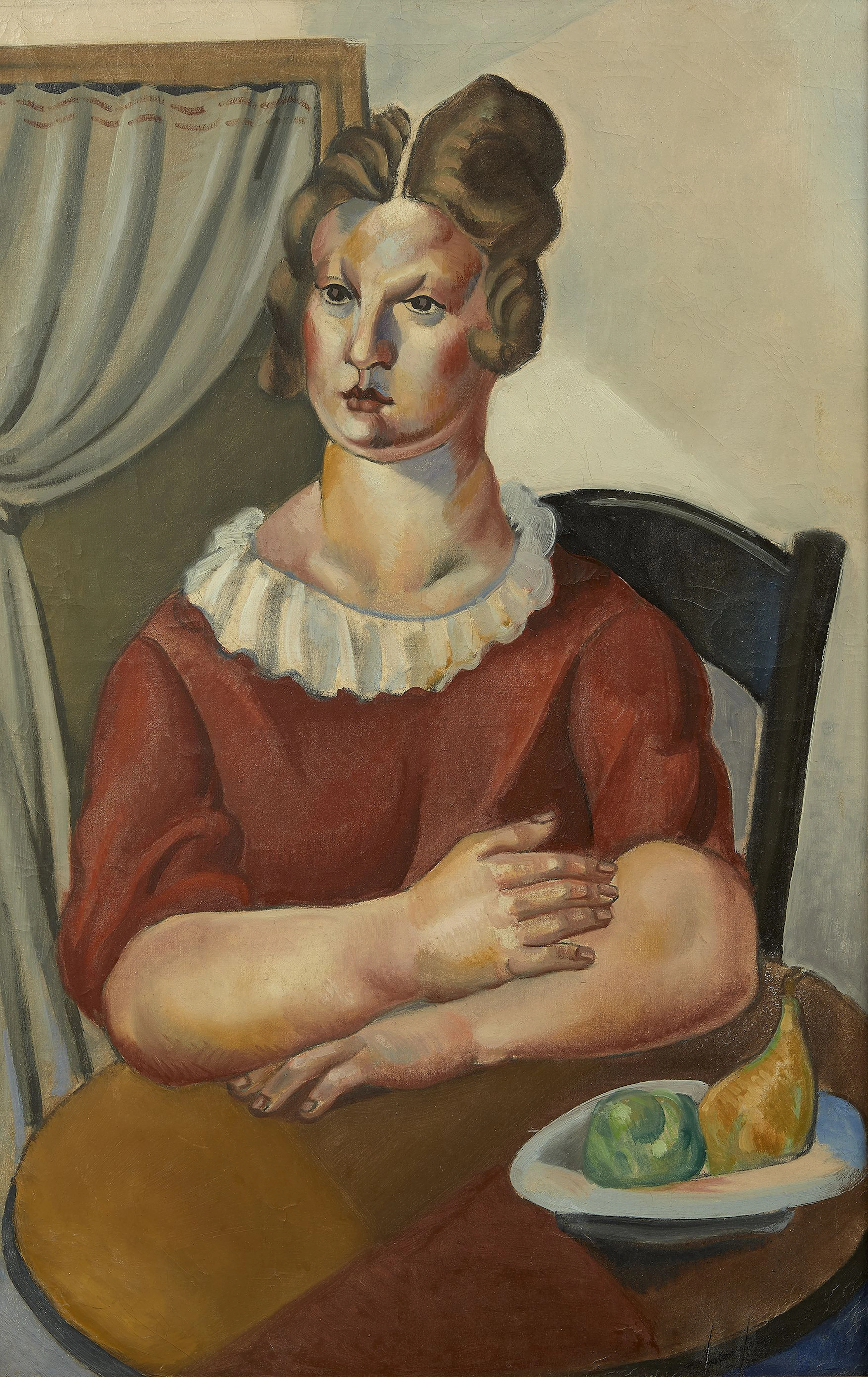 Roger BISSIÈRE 1886 - 1964 Portrait de jeune fille - 1921 Huile sur toile