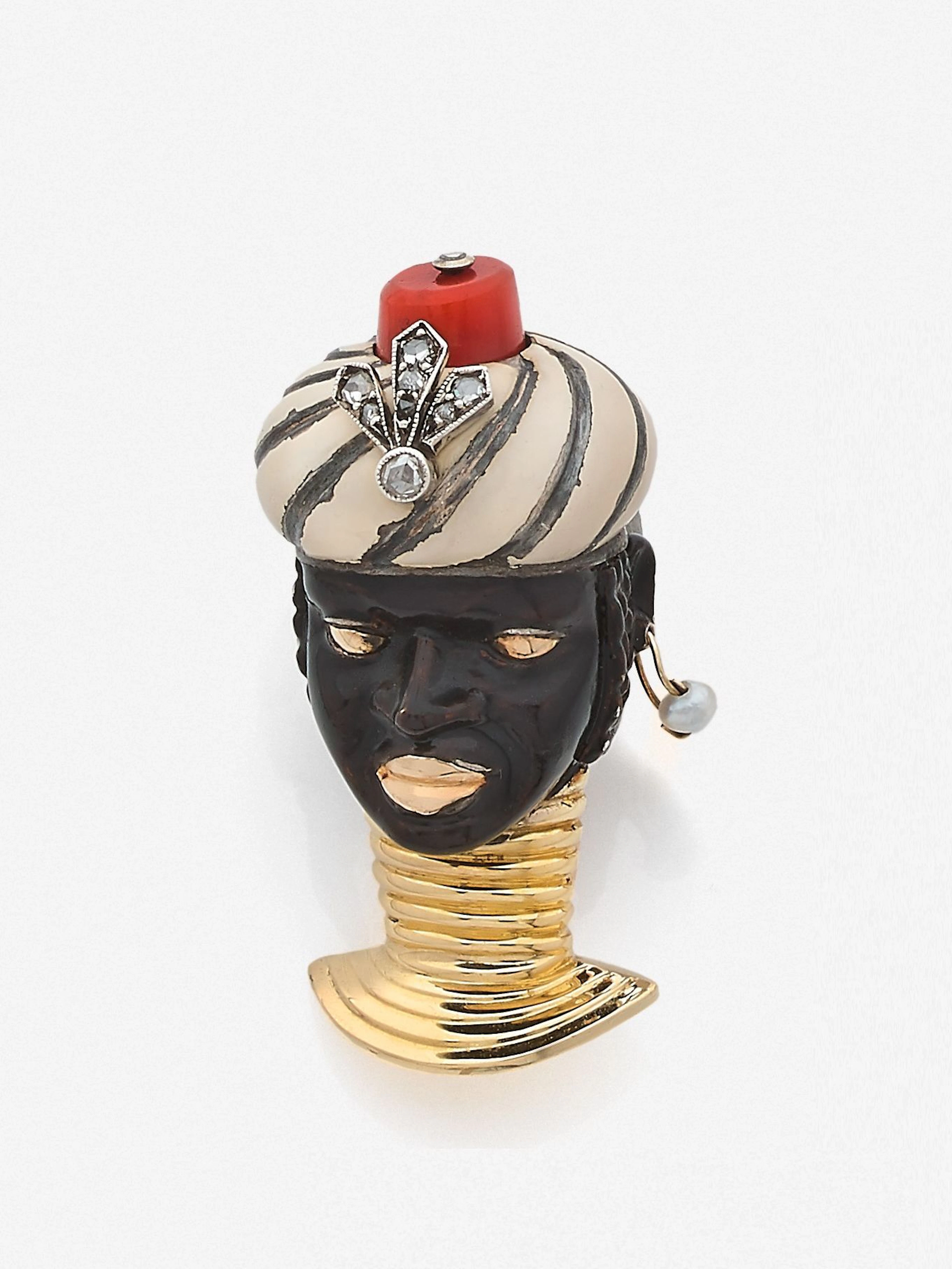 CARTIER Clip de corsage-pendentif "Tête de maure"