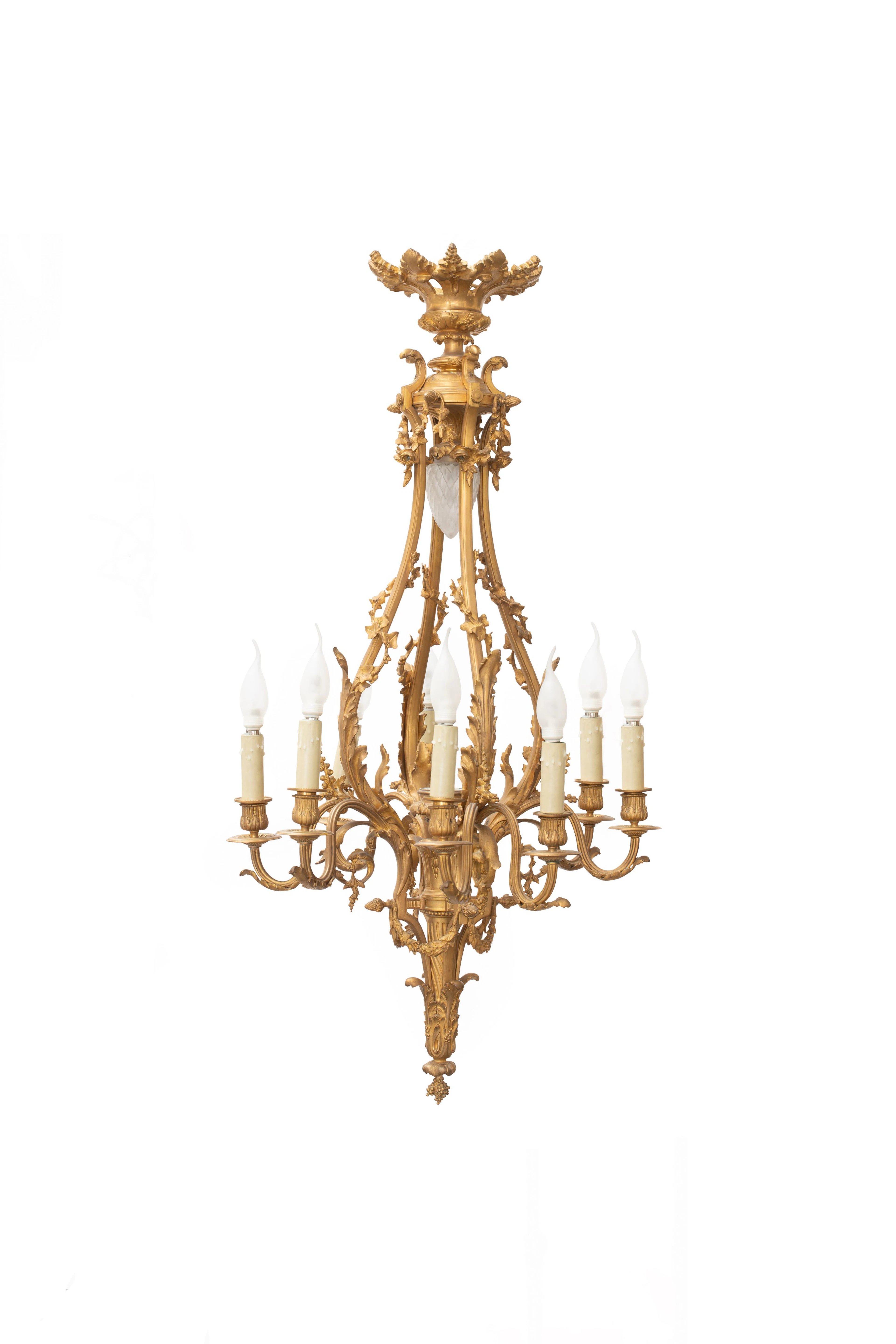 LUSTRE DE STYLE LOUIS XVI