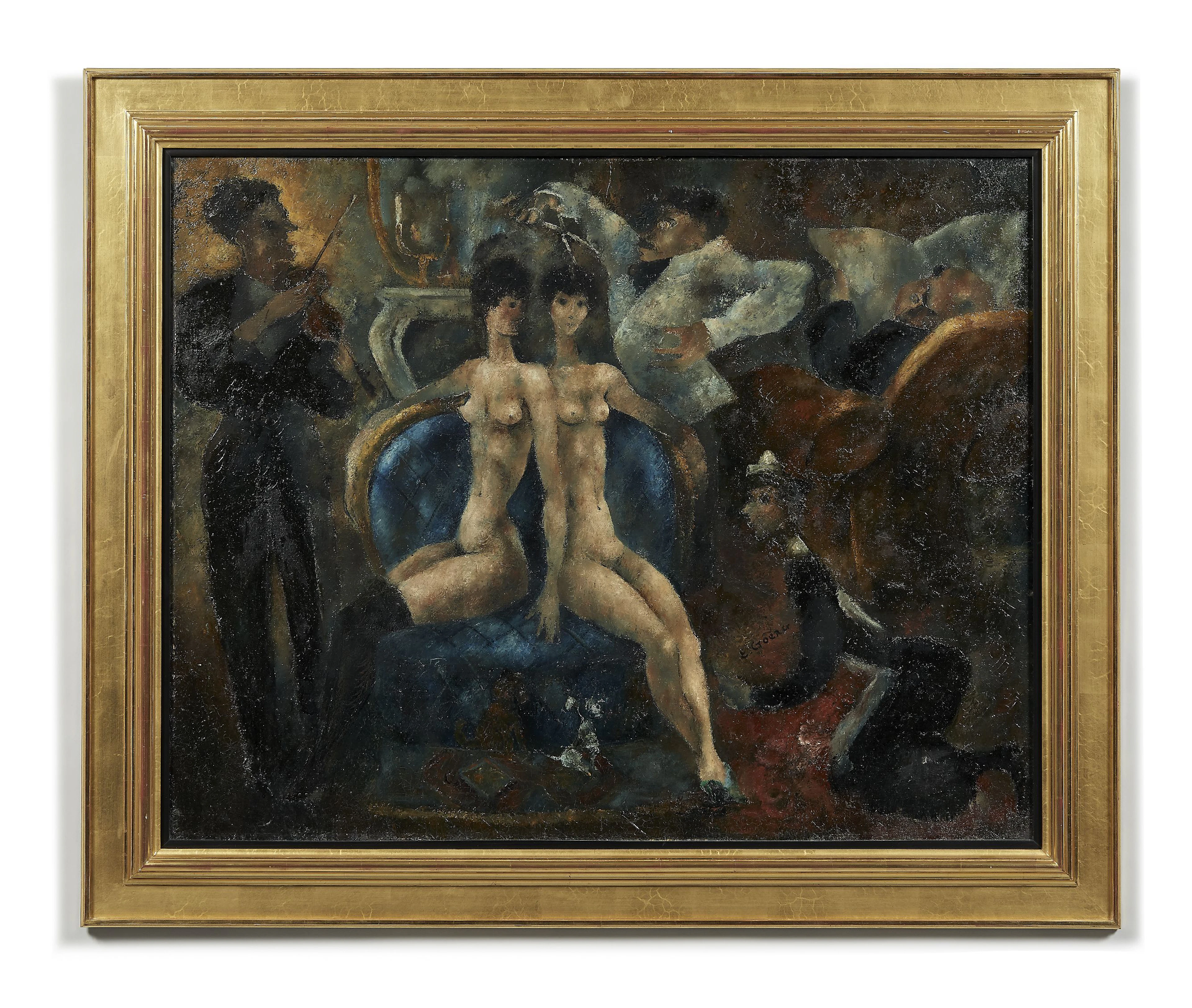 Edouard GOERG 1893 - 1969 Les sisters - 1928 Huile sur toile