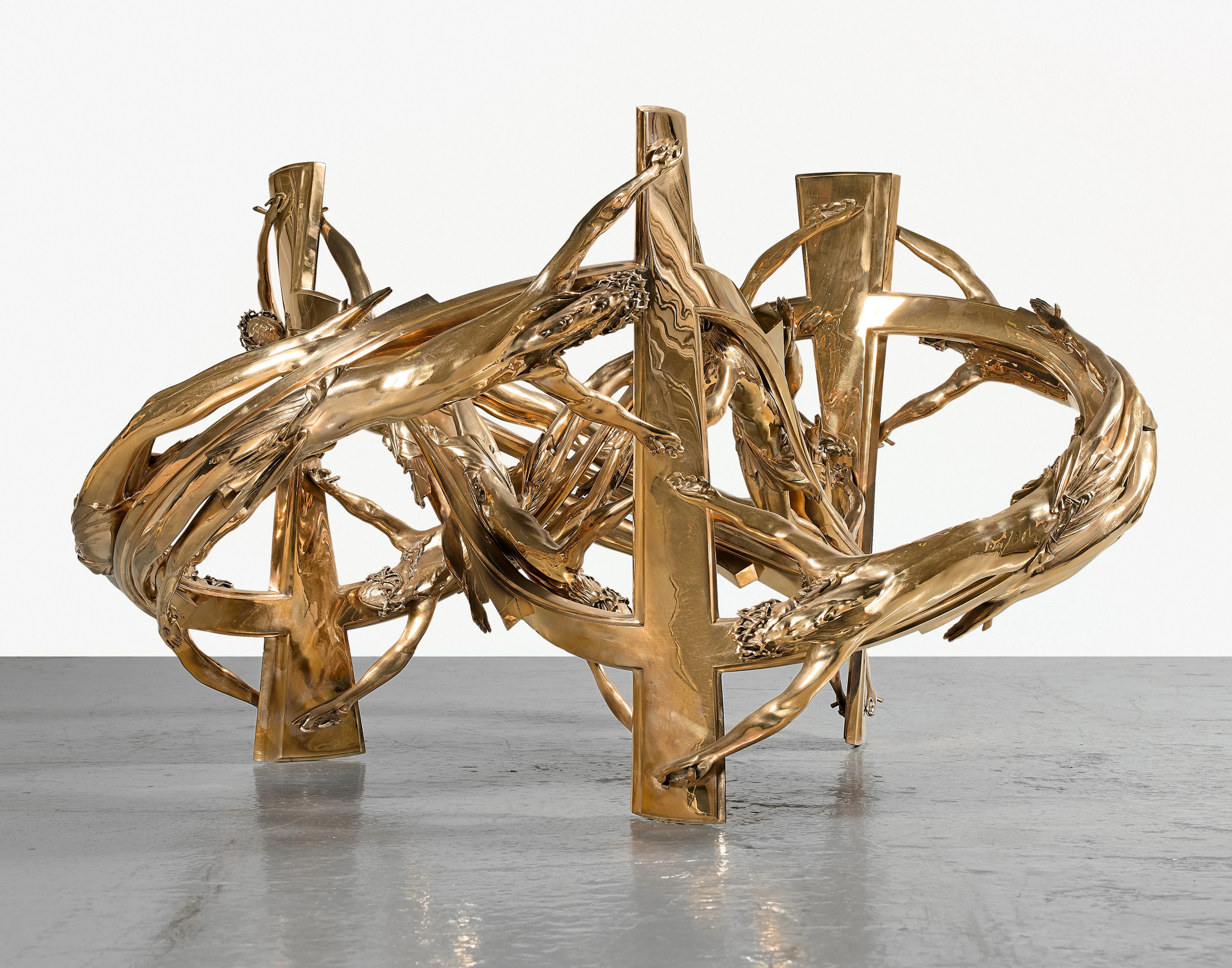 Wim DELVOYE (Né en 1965) PRETZEL #1 - 2006 Bronze poli Signé
