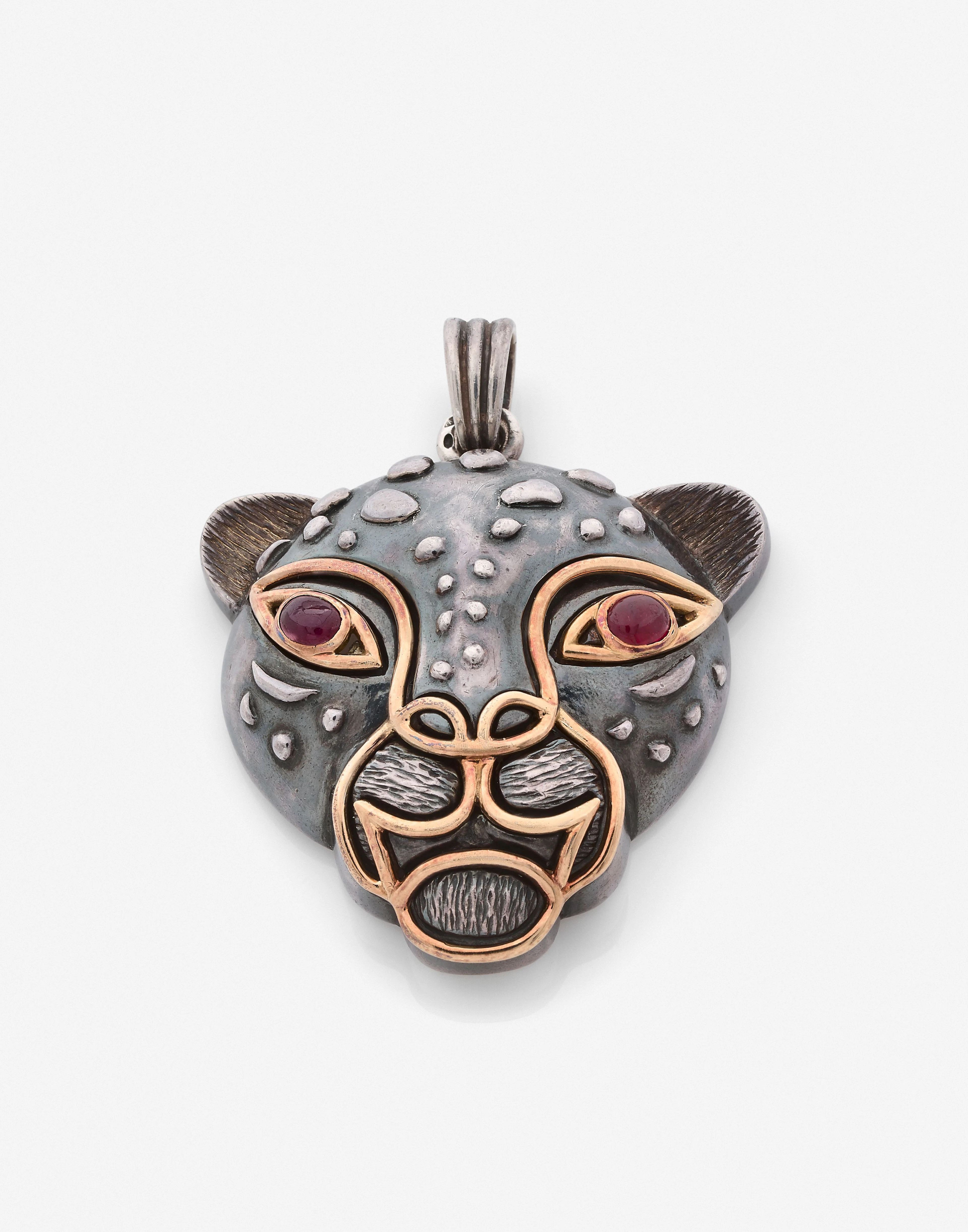 René BOIVIN Pendentif "Panthère" en argent
