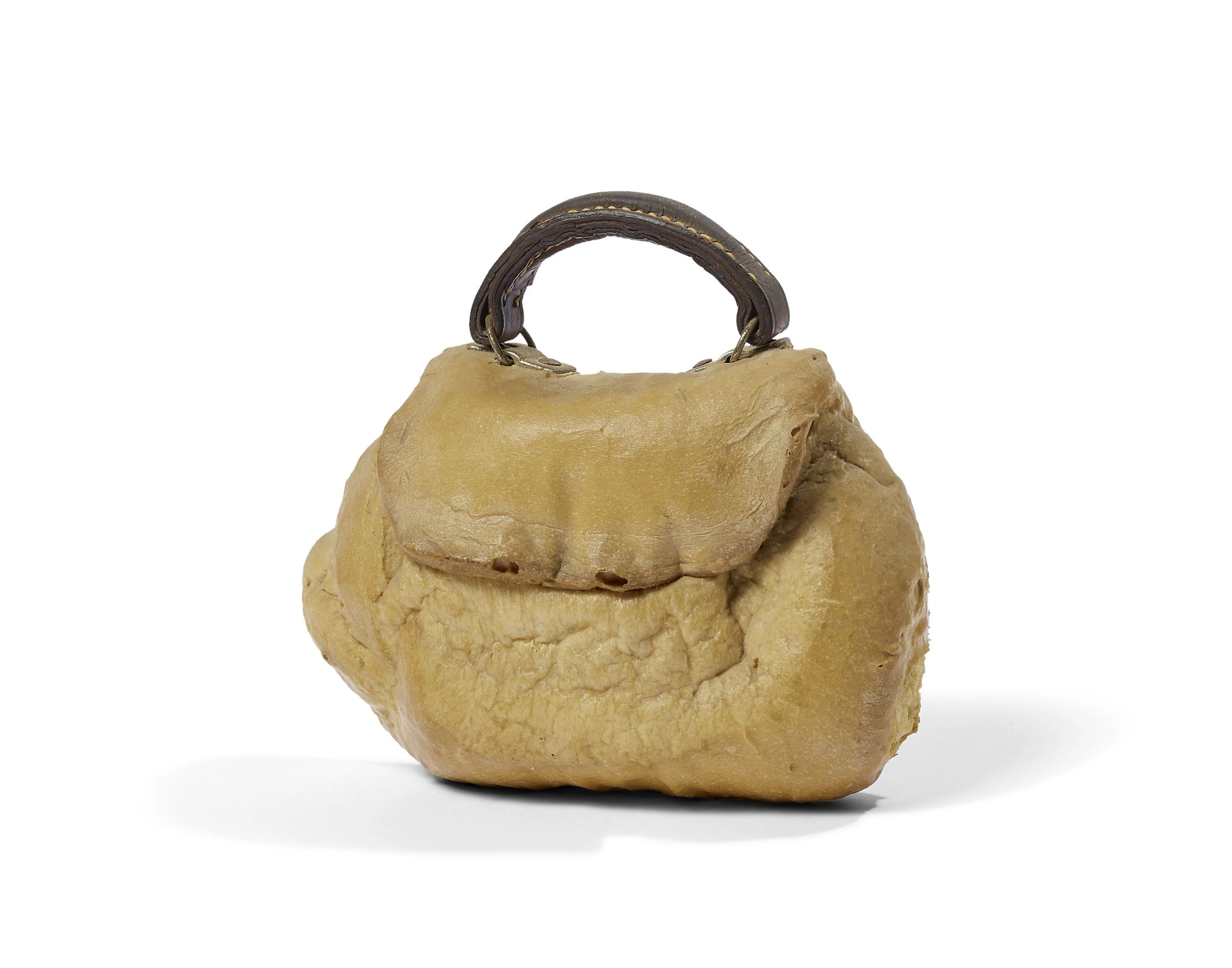 Erik DIETMAN (1937 - 2002) SANS TITRE (SAC EN PAIN) - 1969 Pain, cuir et métal
