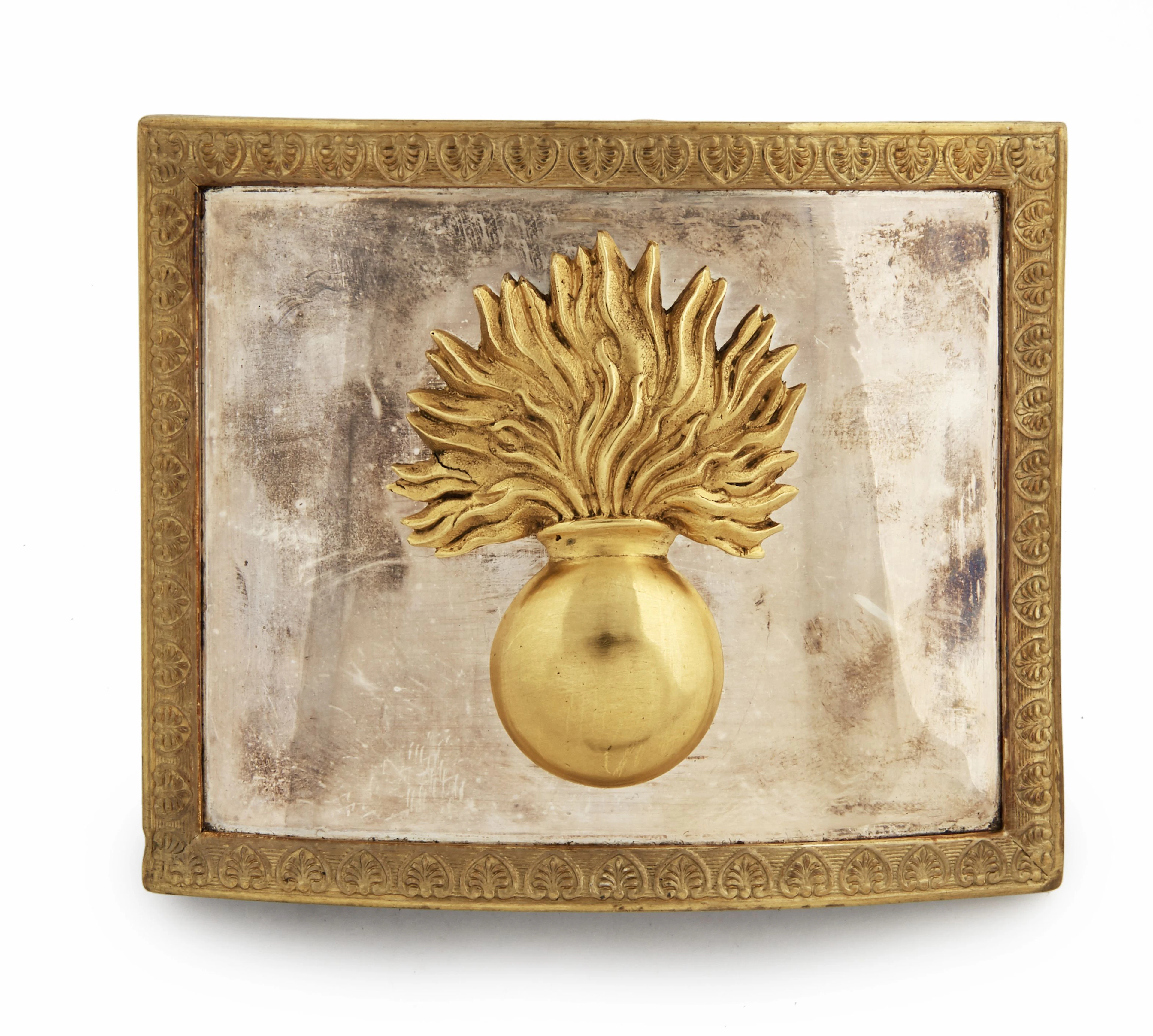 PLATEAU DE CEINTURON D'OFFICIER DE CUIRASSIERS