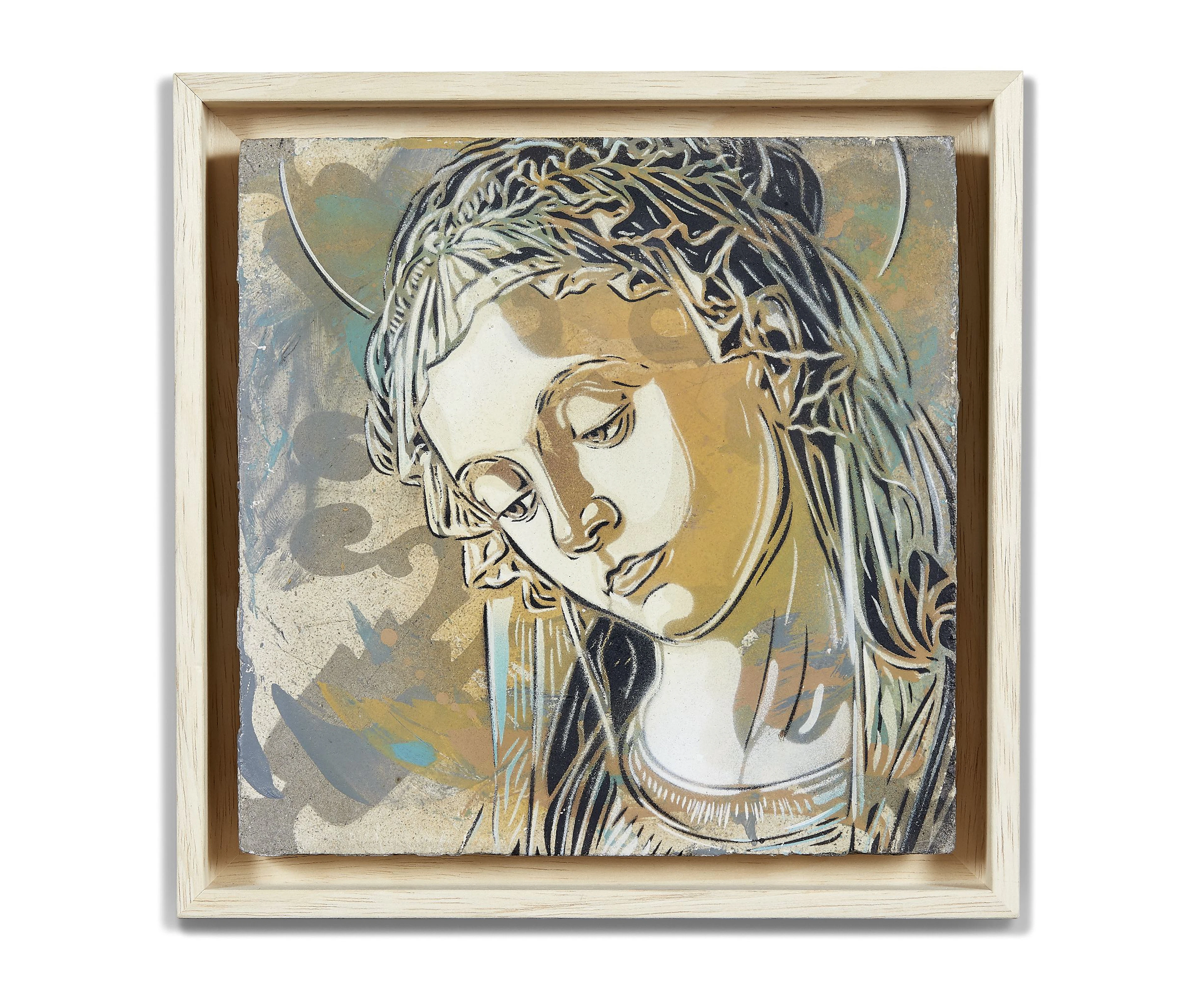 C215 (Français - Né en 1973) Madone Pochoir