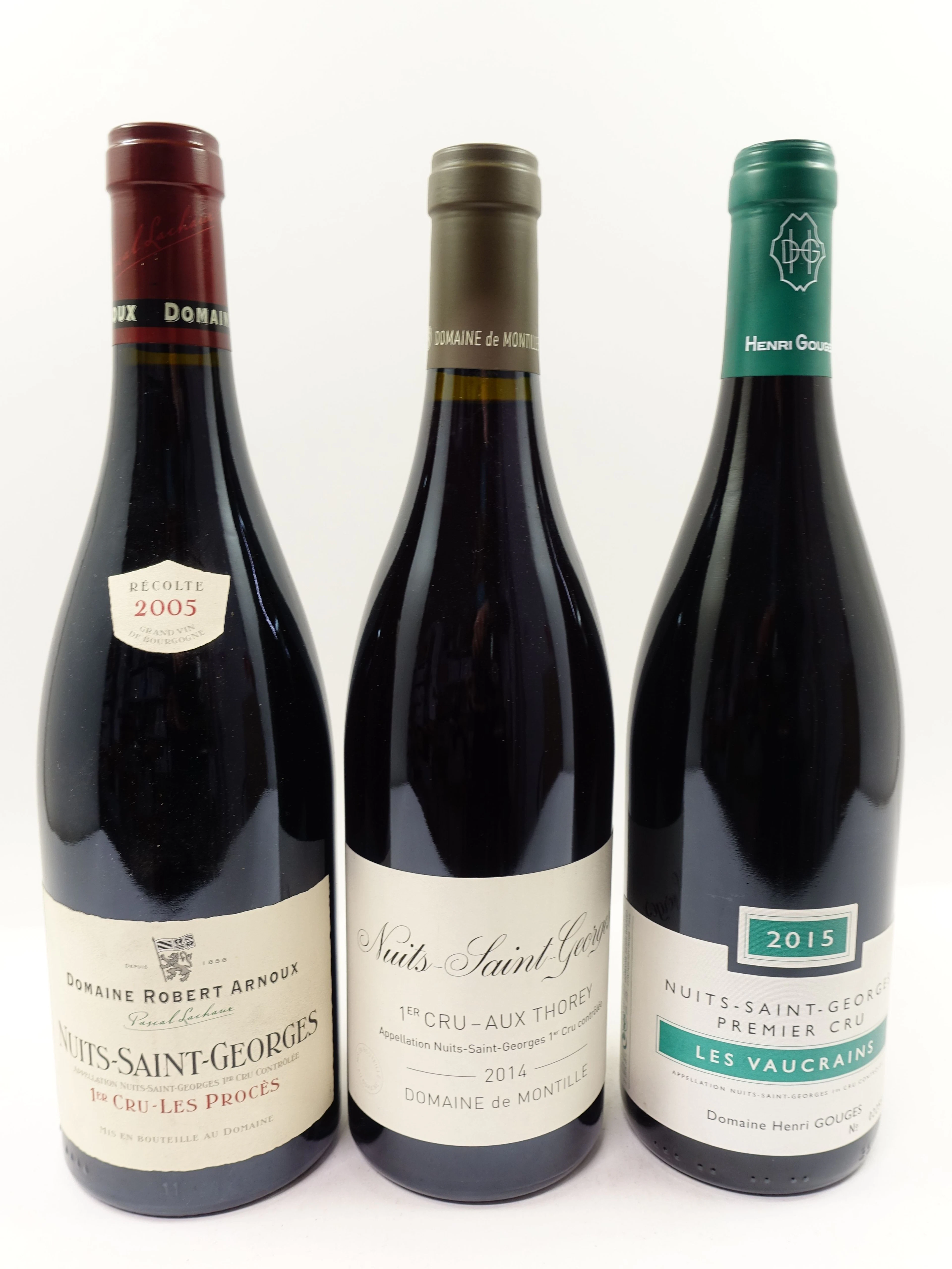 6 bouteilles 2 bts : NUITS SAINT GEORGES 2014 1er cru Aux Thorey