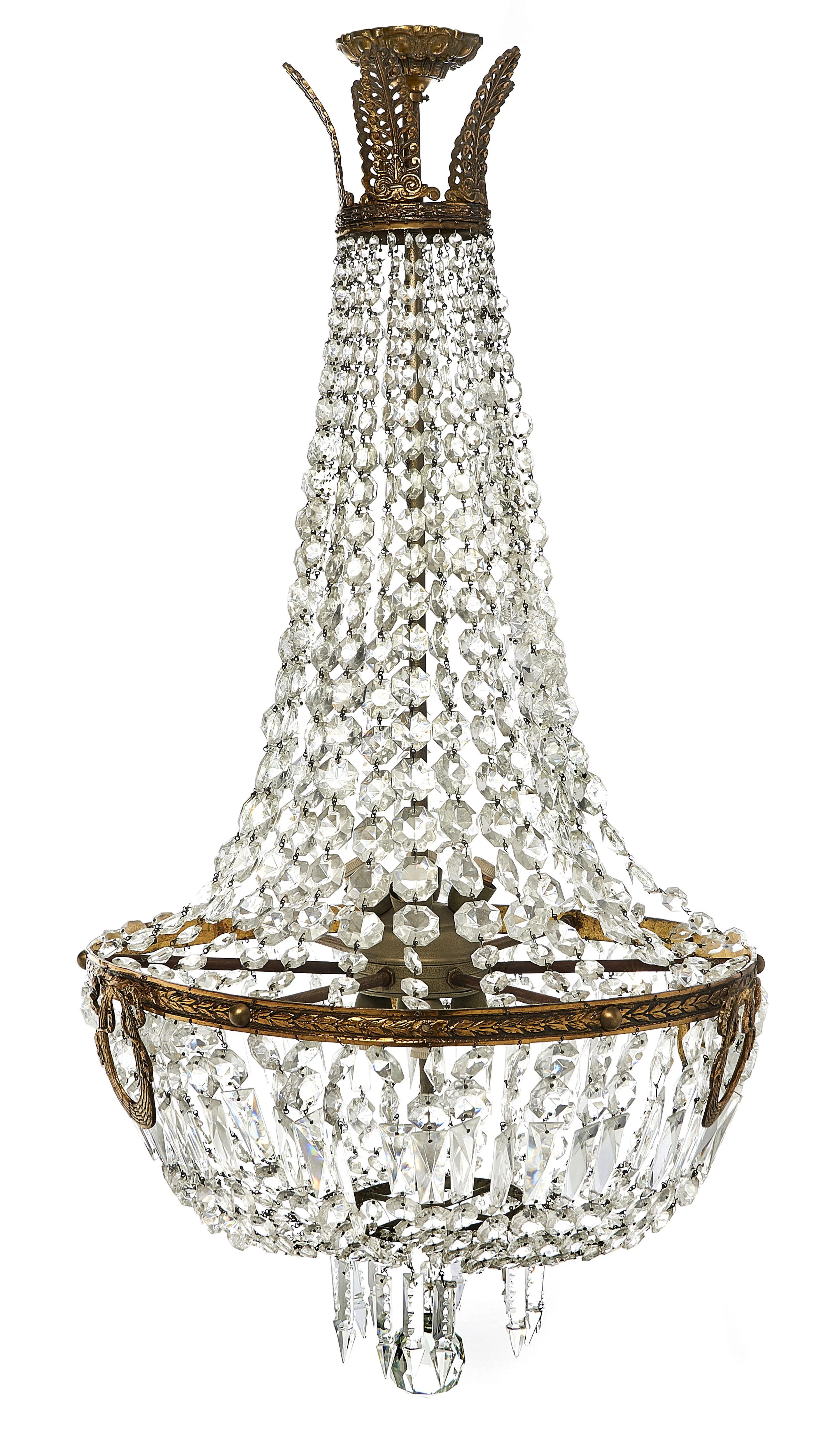 LUSTRE DE STYLE EMPIRE Provenant de l'hôtel Ritz à Paris