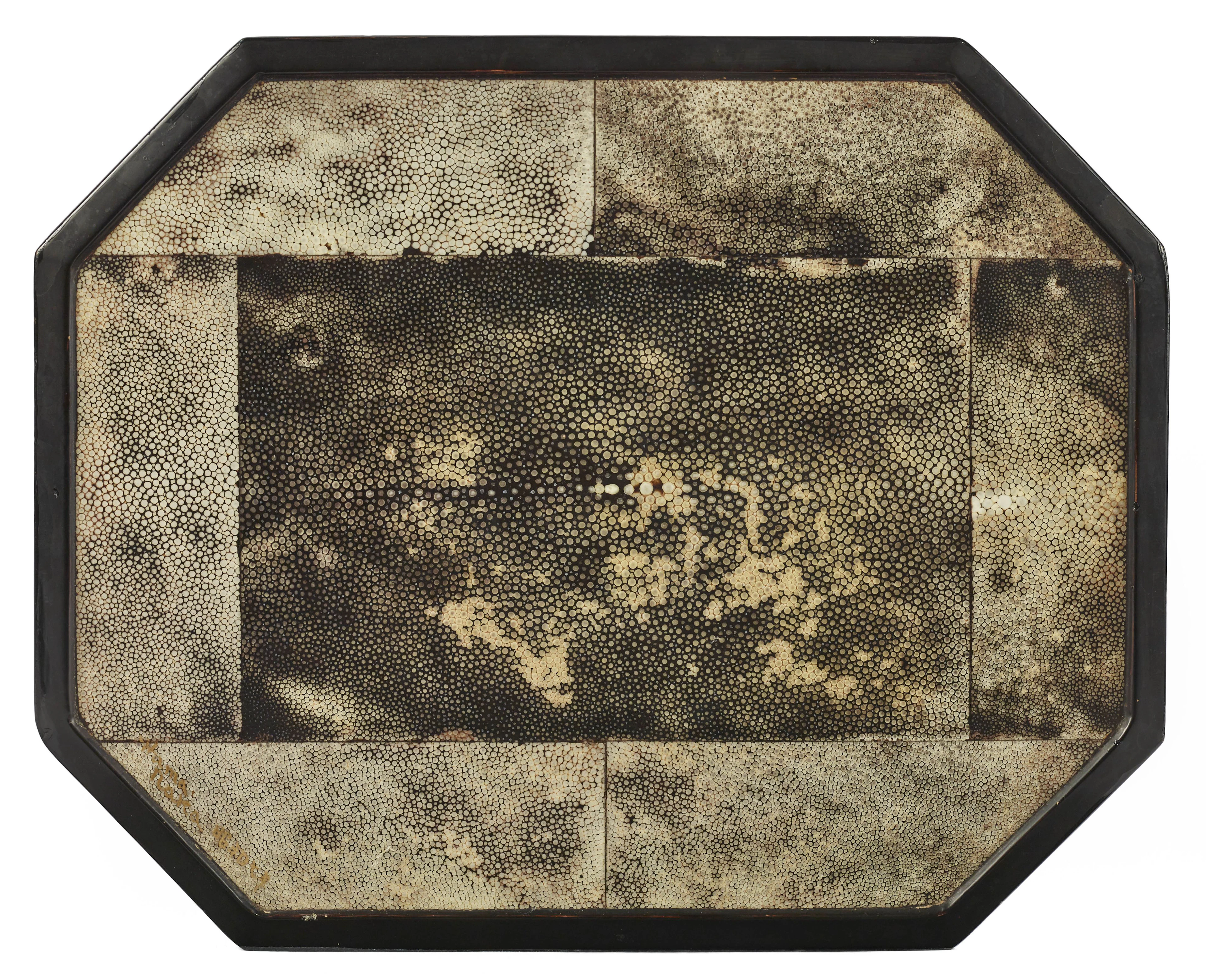 Katsu HAMANAKA (1895-1982) Plateau à corps octogonal
