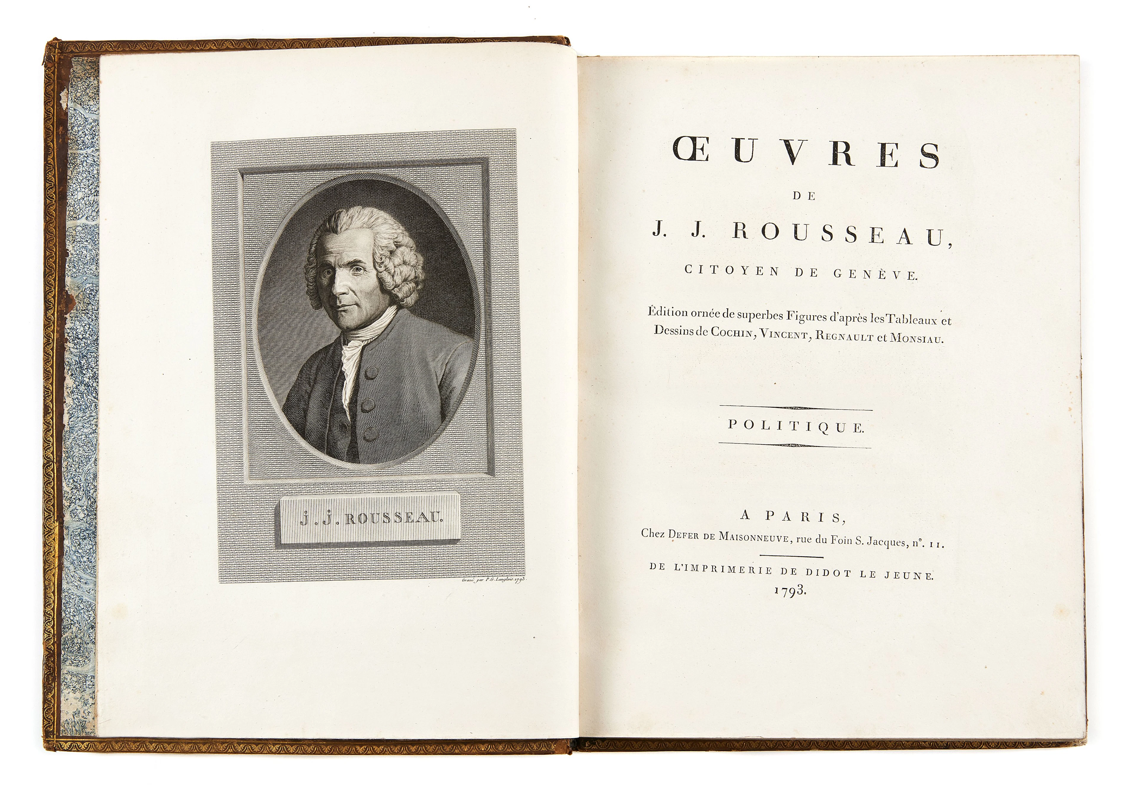 ROUSSEAU (Jean-Jacques) Œuvres […]