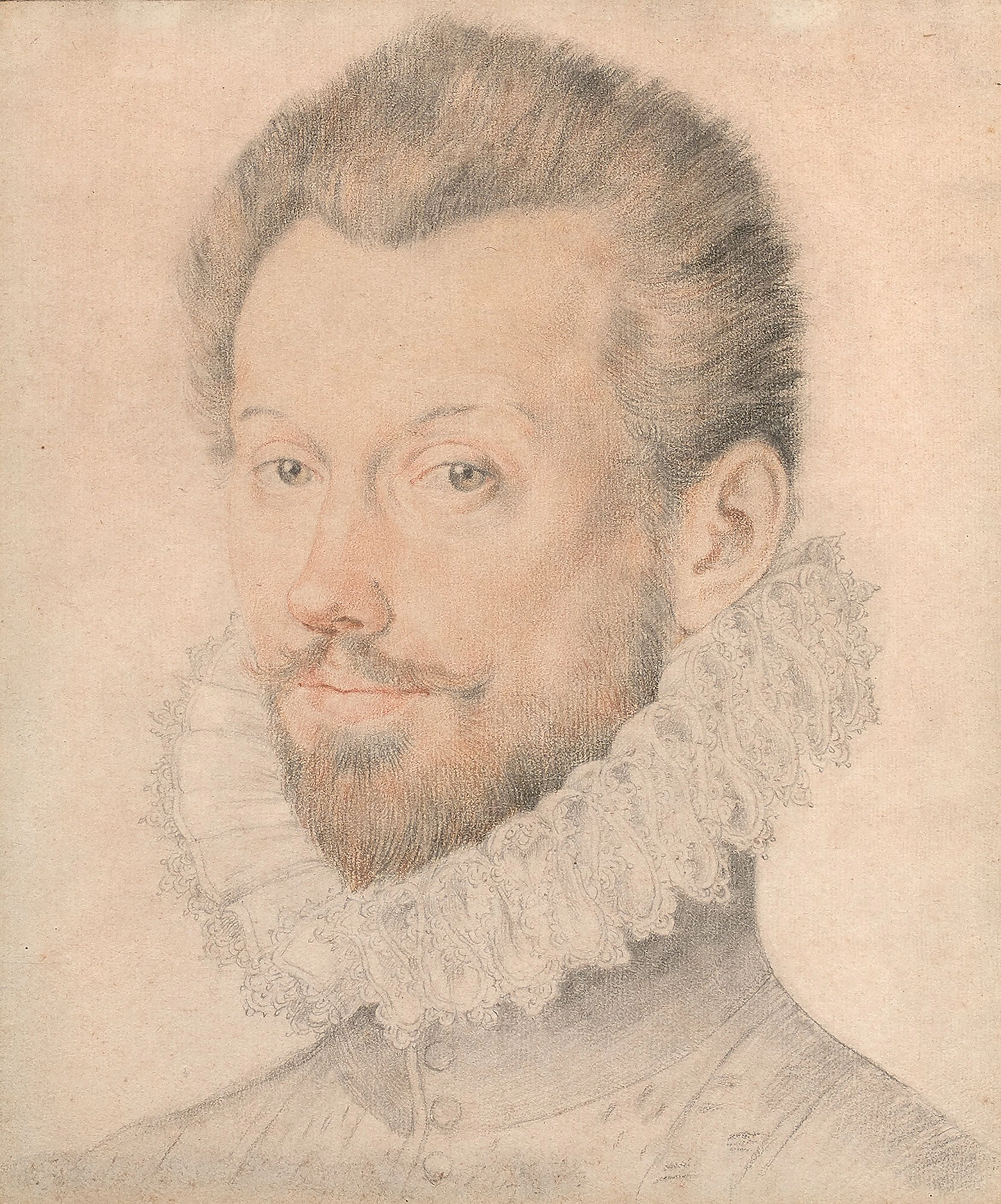 Ecole du XVIIe siècle Suiveur de François Clouet Portrait...