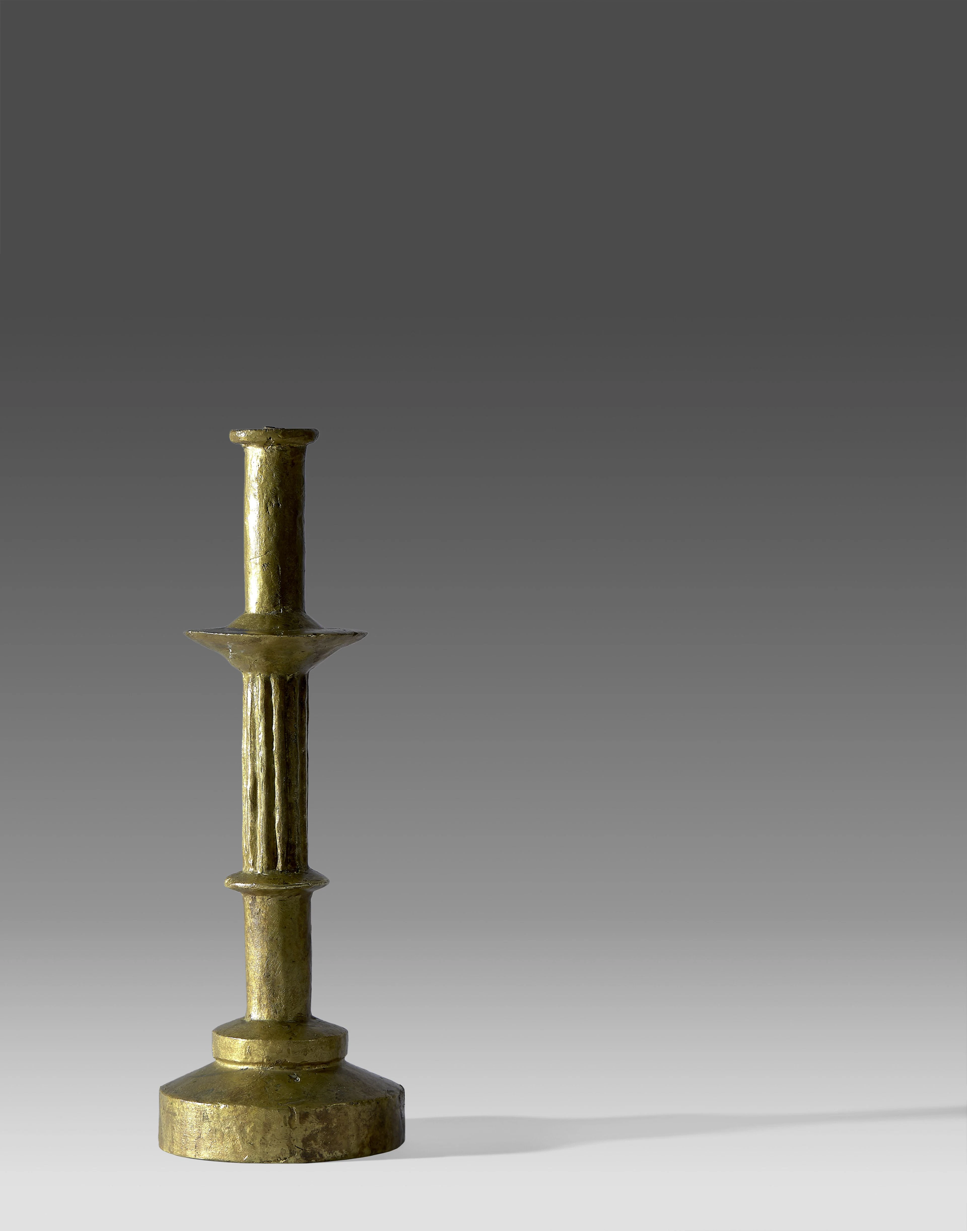Alberto GIACOMETTI 1901 - 1966 Lampe modèle "bougeoir"...