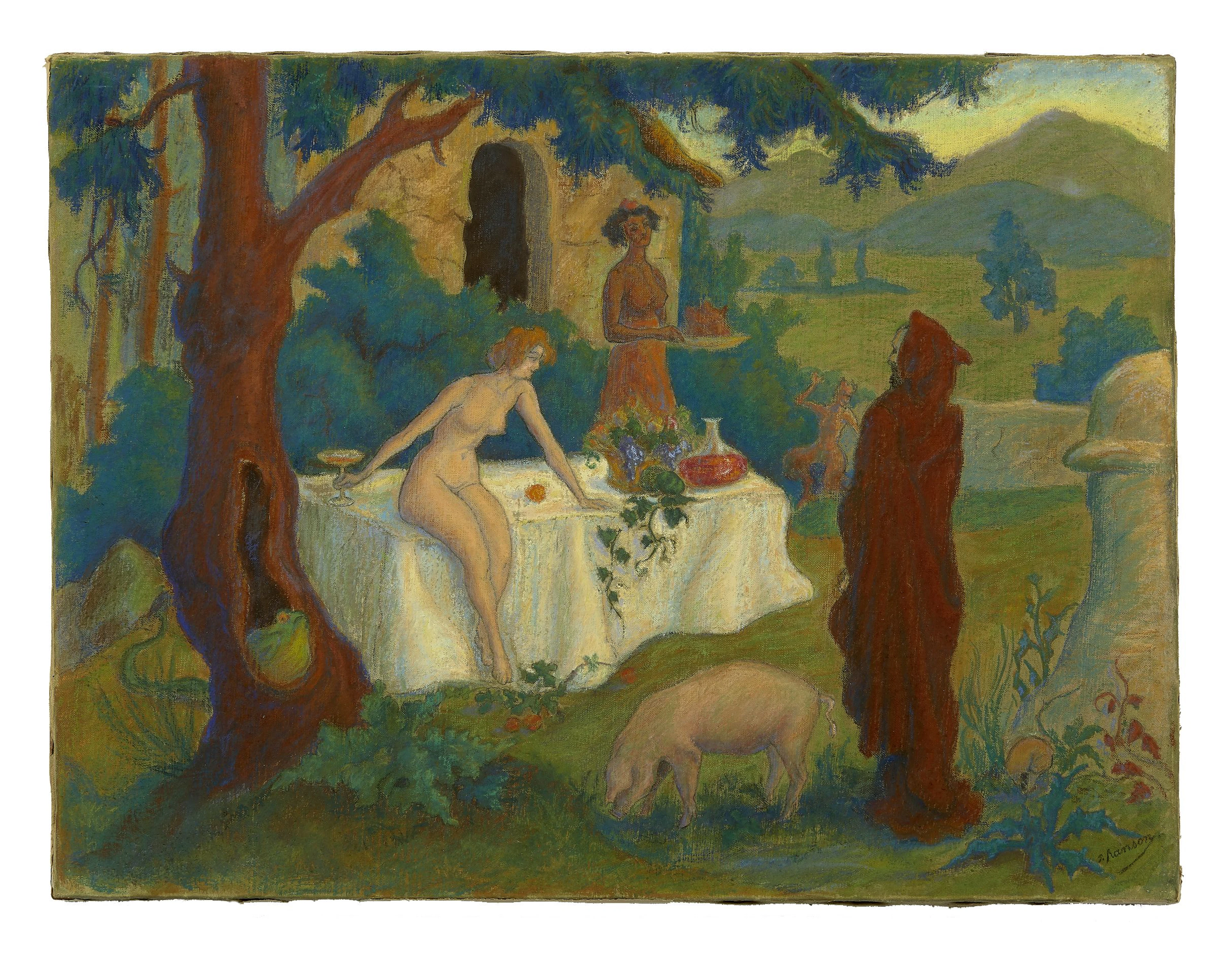 Paul RANSON 1861 - 1909 La tentation de Saint-Antoine...