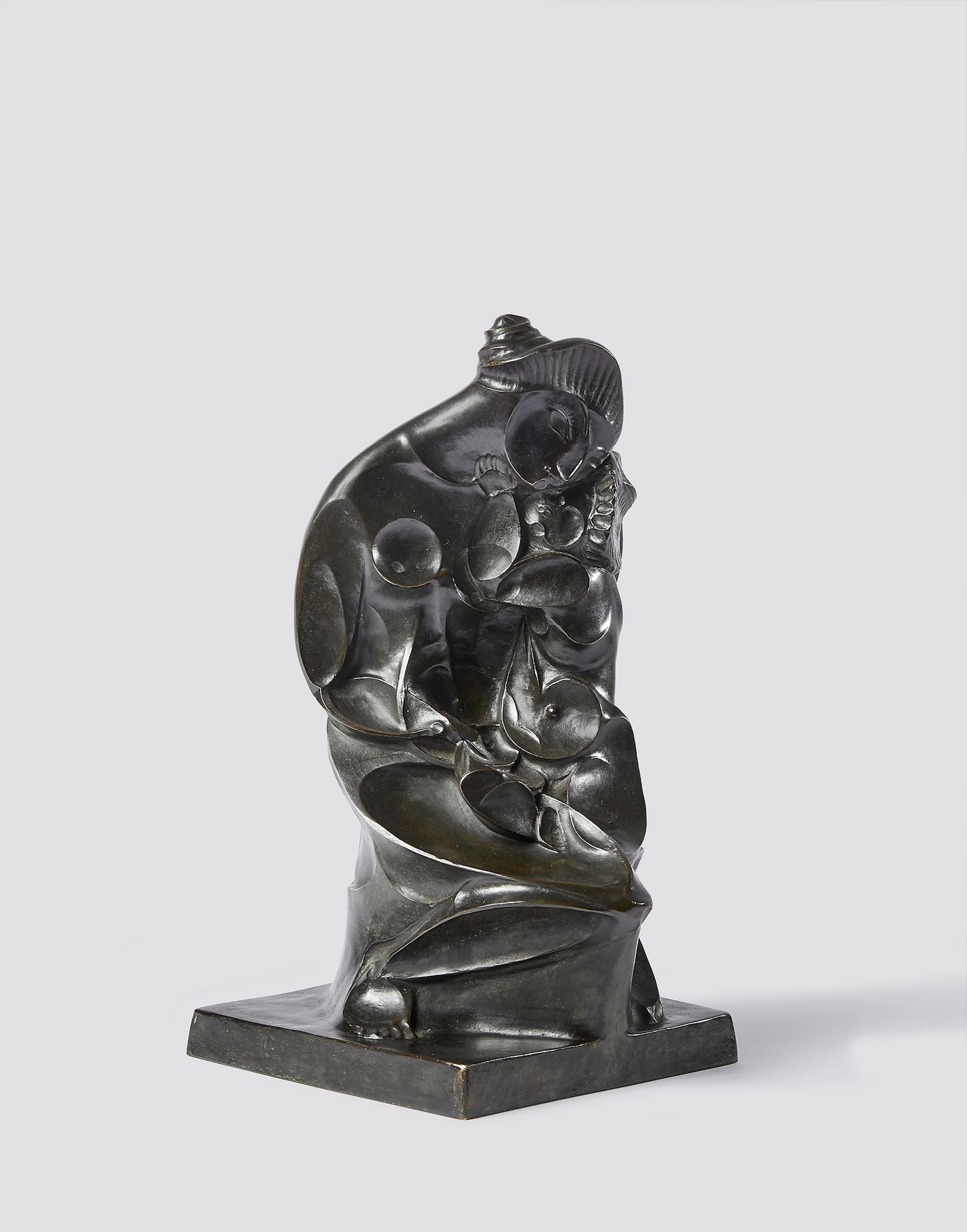 Pablo GARGALLO 1881-1934 Maternité - 1922 Bronze à patine brun noir