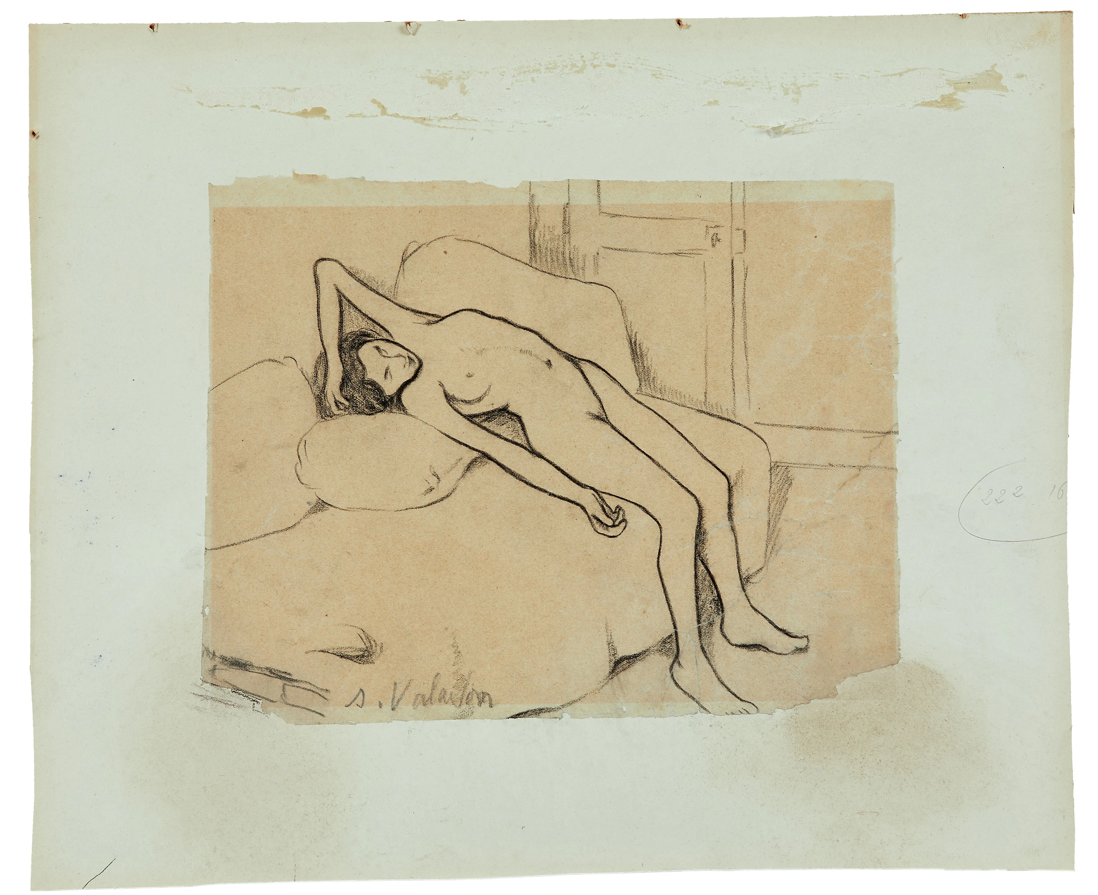 Suzanne VALADON 1865-1938 Nu allongé sur un divan - circa...