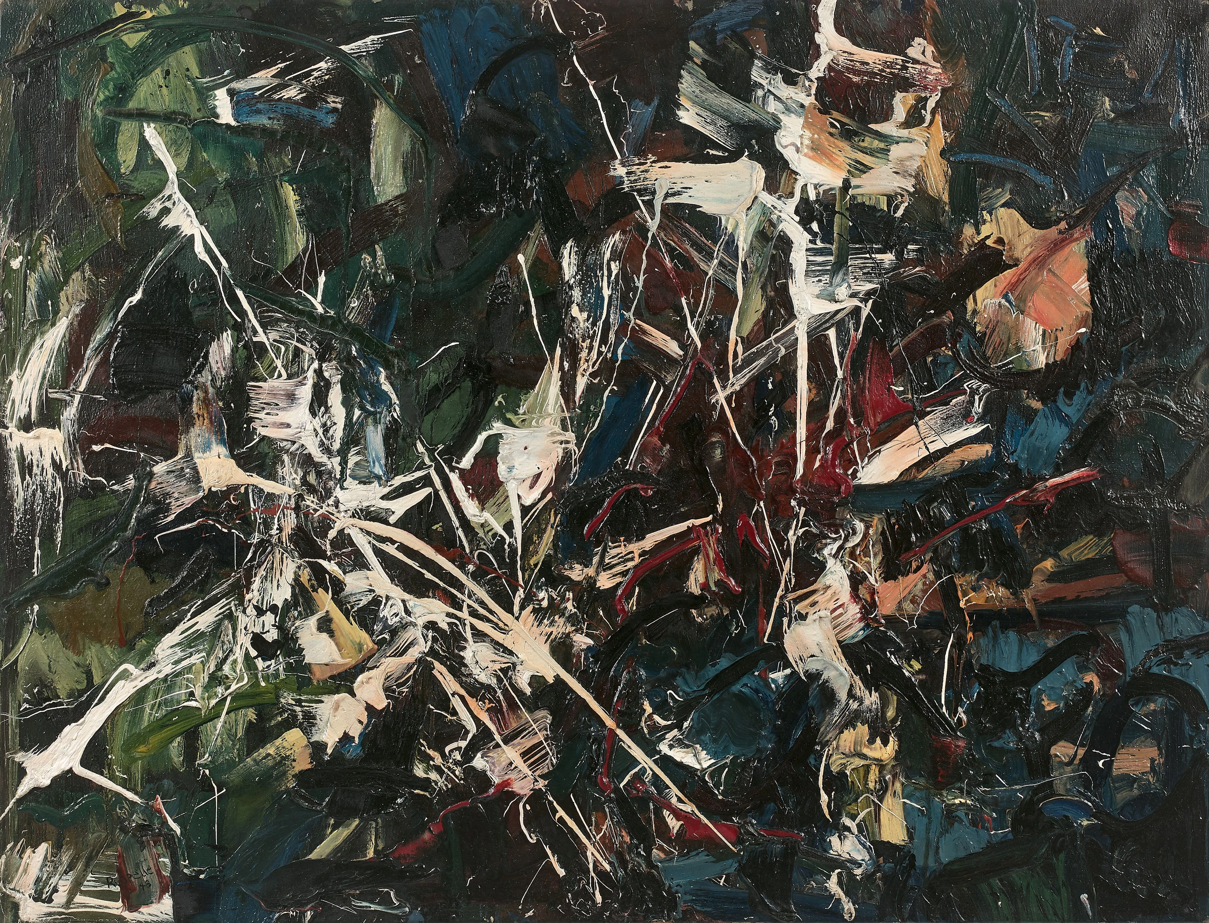Jean-Paul RIOPELLE (1923 - 2002) HOMMAGE A MARQUET ou...