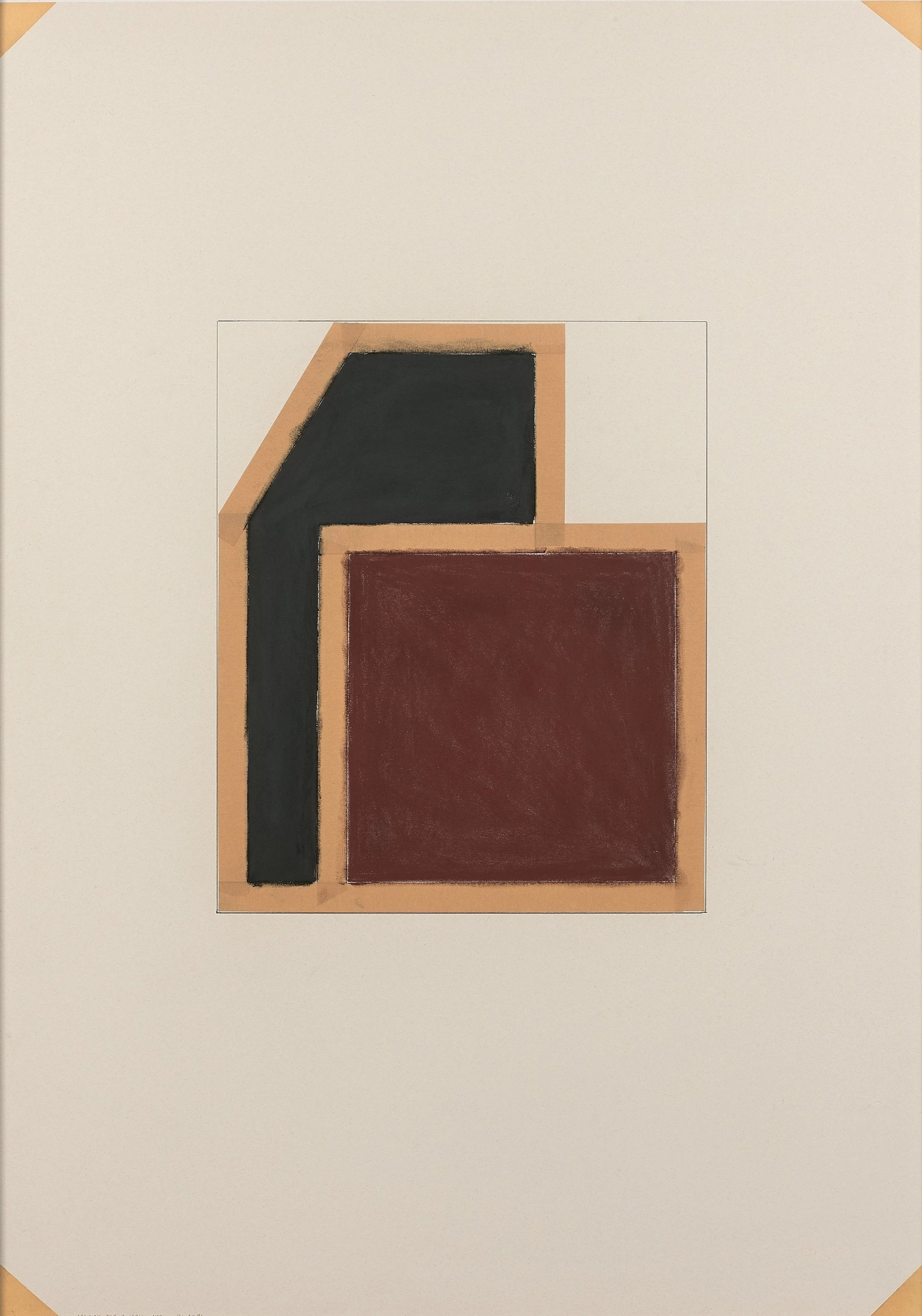 David TREMLETT (né en 1945) DRAWING FOR A WALL N°2 - 1991 Pastel