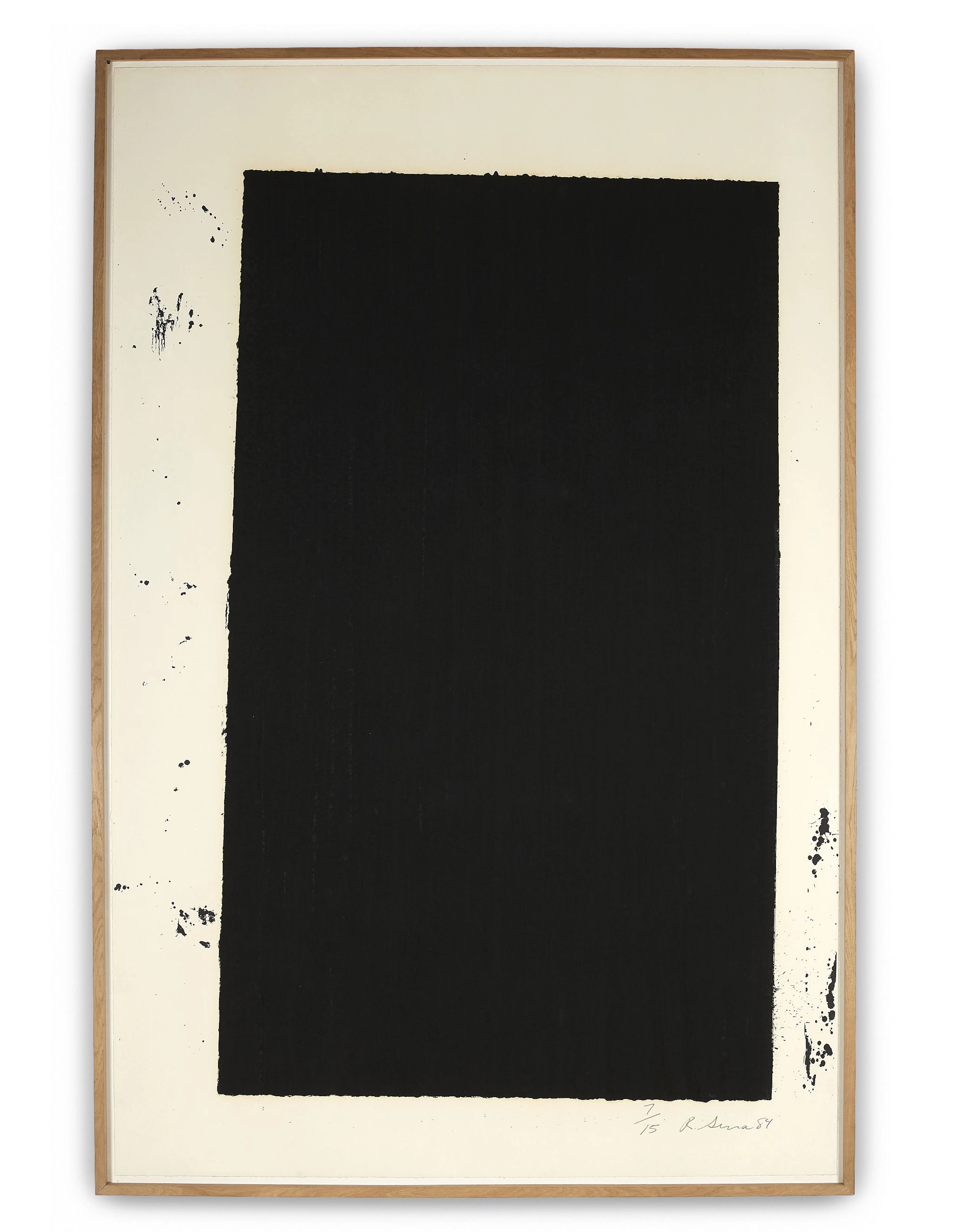 Richard SERRA (Né en 1939) Robeson - 1985 Sérigraphie et...