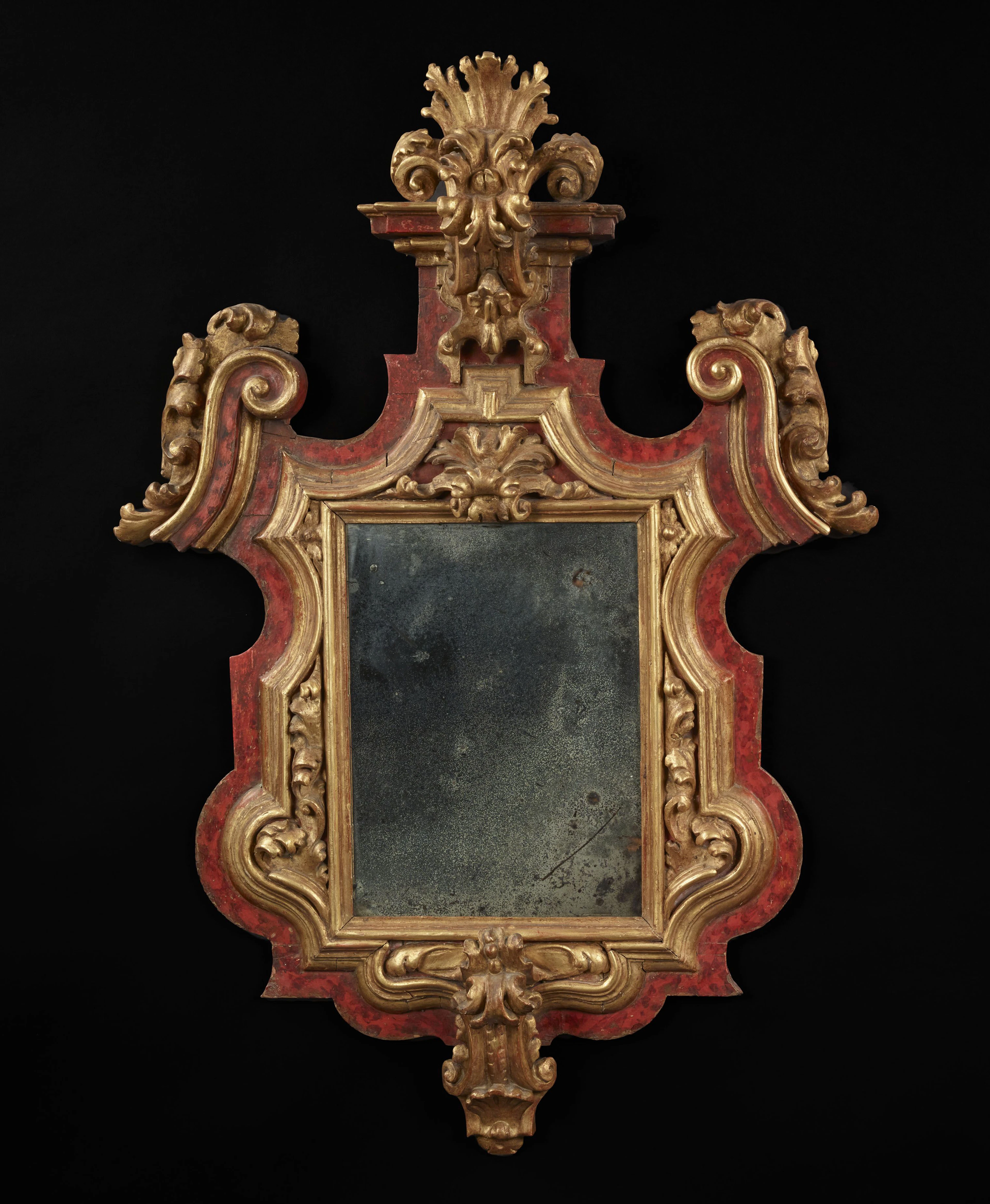MIROIR ITALIEN D'ÉPOQUE BAROQUE