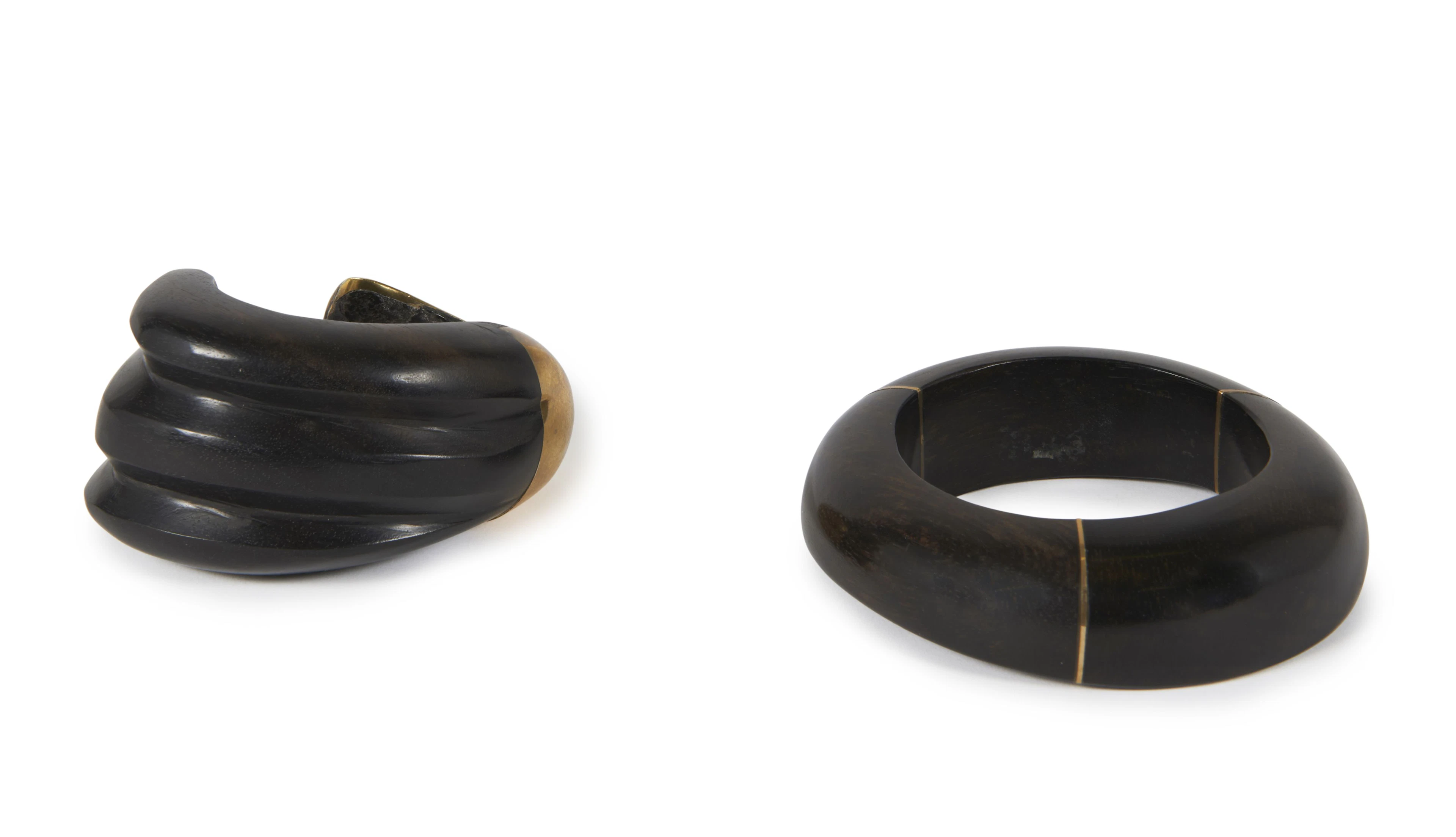 Catherine NOLL (1945-1994) Deux bracelets rigides - circa 1980
