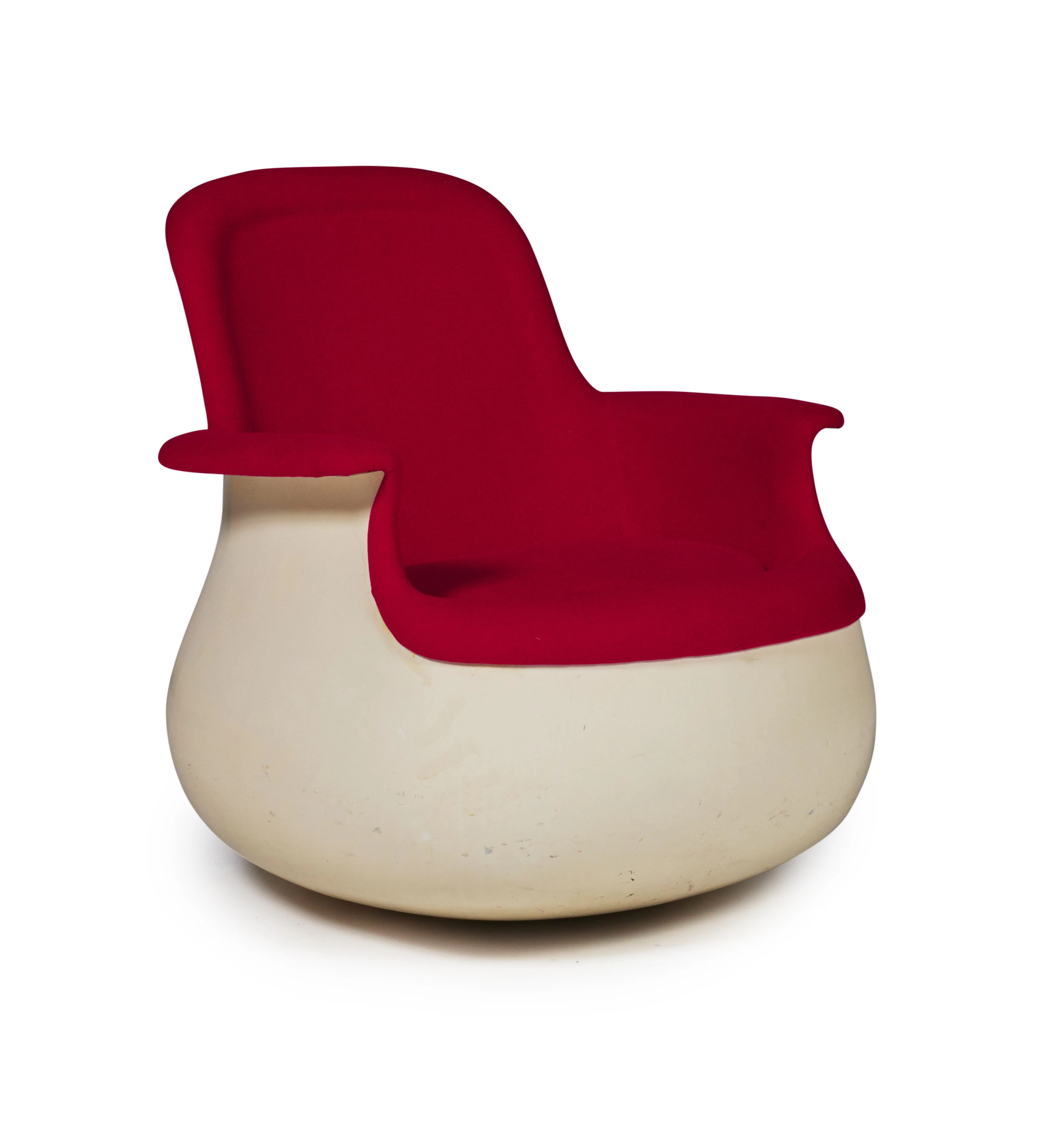 Marc HELD (Né en 1932) Fauteuil « Culbuto » le modèle créé circa 1967