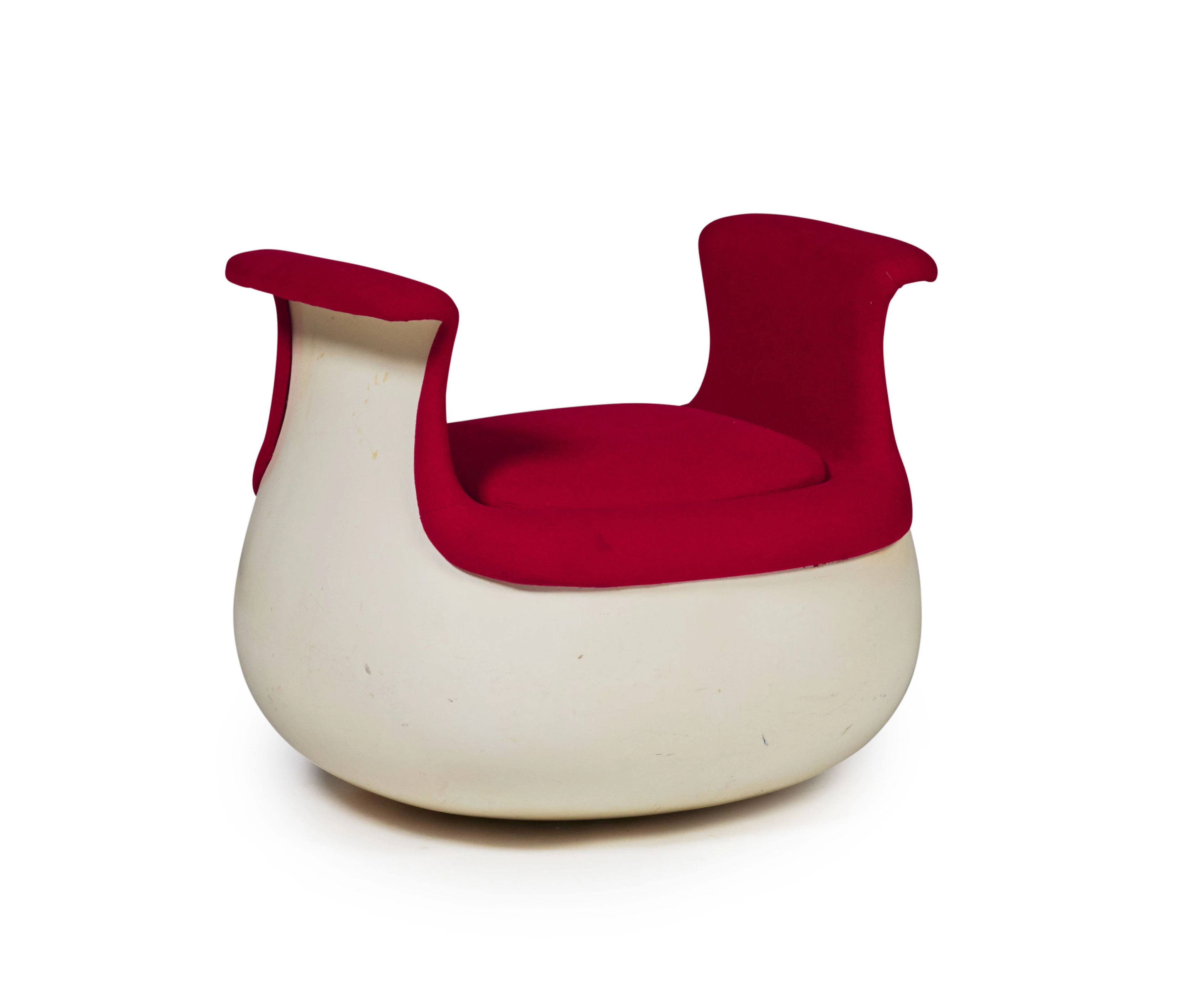 Marc HELD (Né en 1932) Pouf « Culbuto » le modèle créé circa 1967