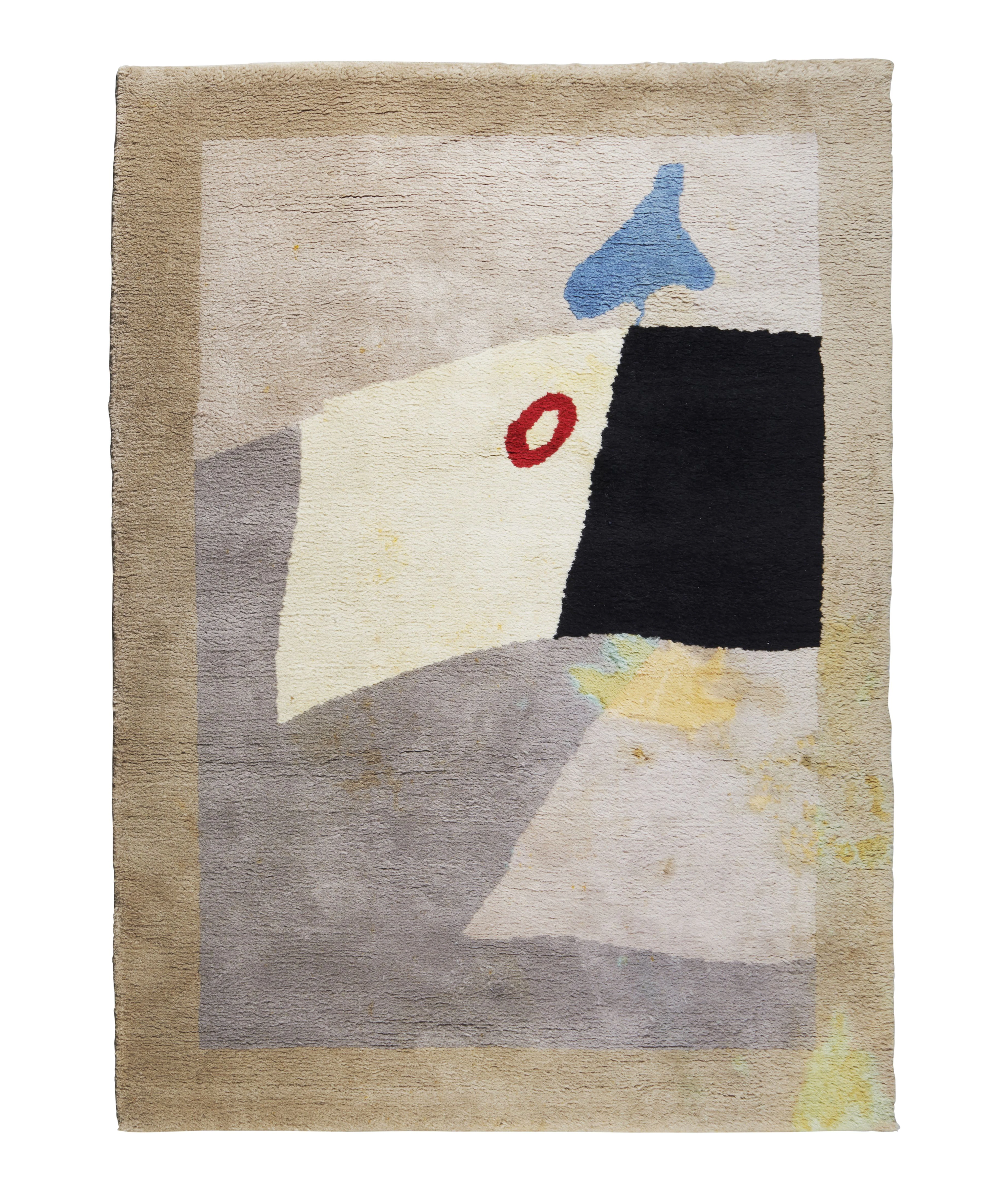 Hans ARP (d’après) (1887-1966) Tapis « As de Pique » - circa 1980