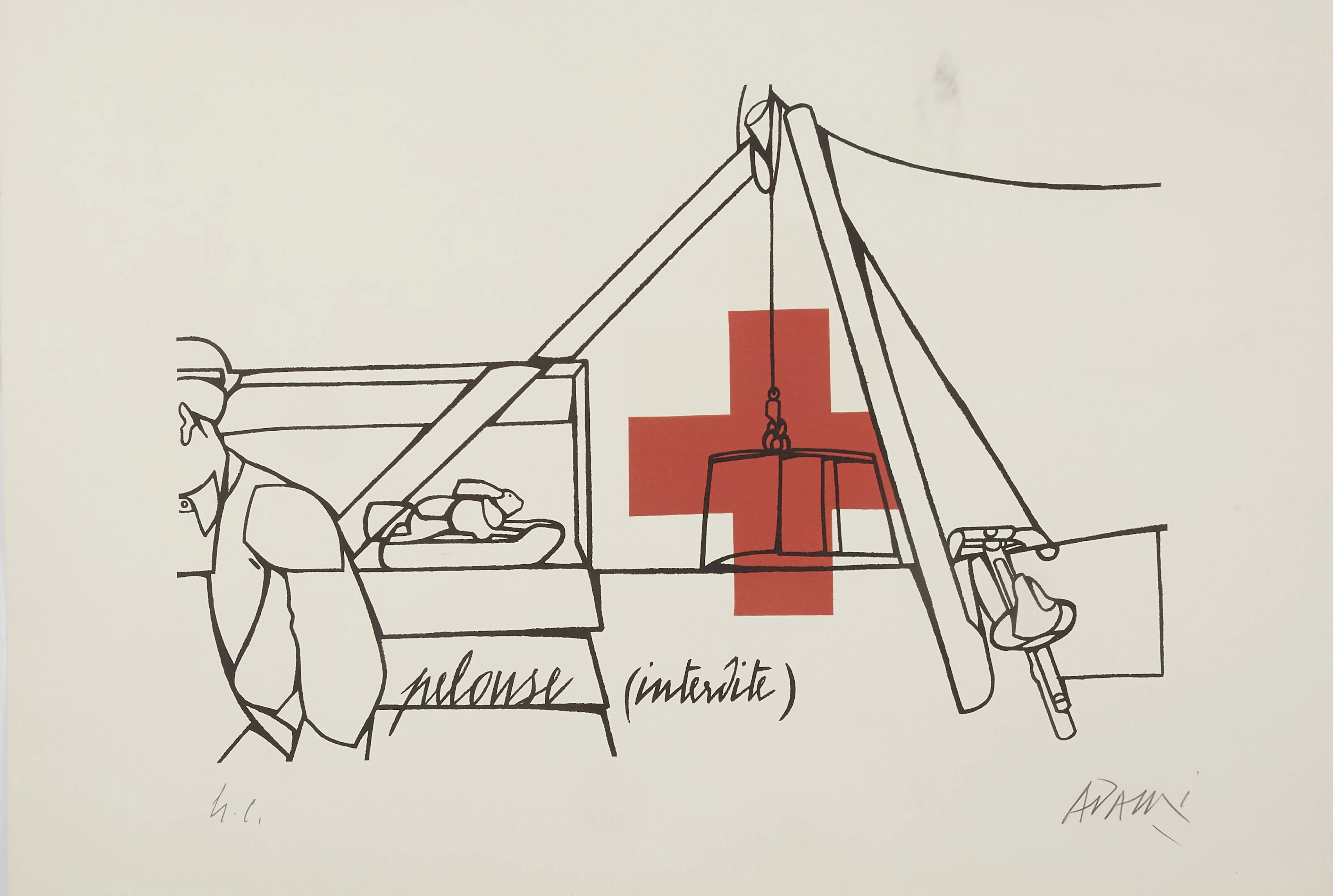 Valerio ADAMI (Né en 1935) Ensemble de 2 lithographies