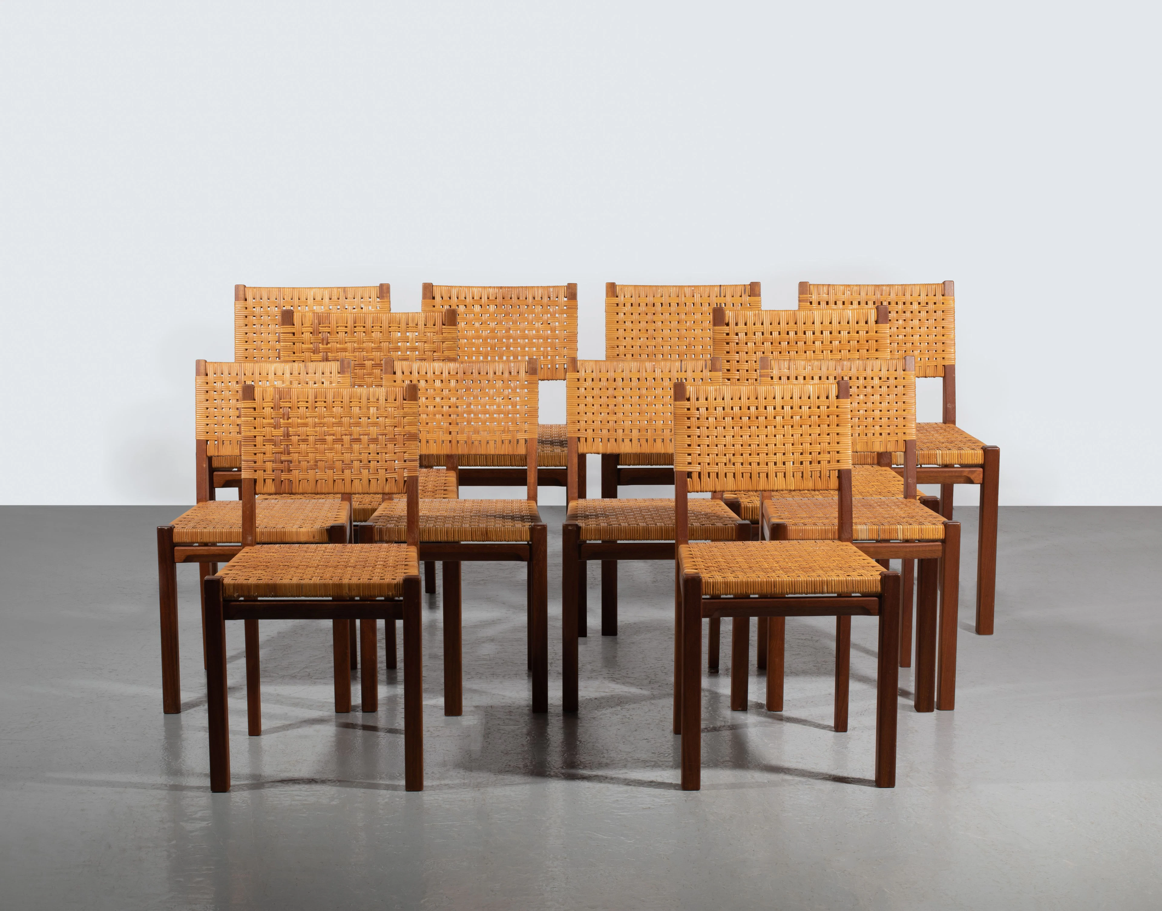Alvar AALTO & Aino MARSIO-AALTO 1898-1976 & 1894-1949 Suite de douze chaises mod