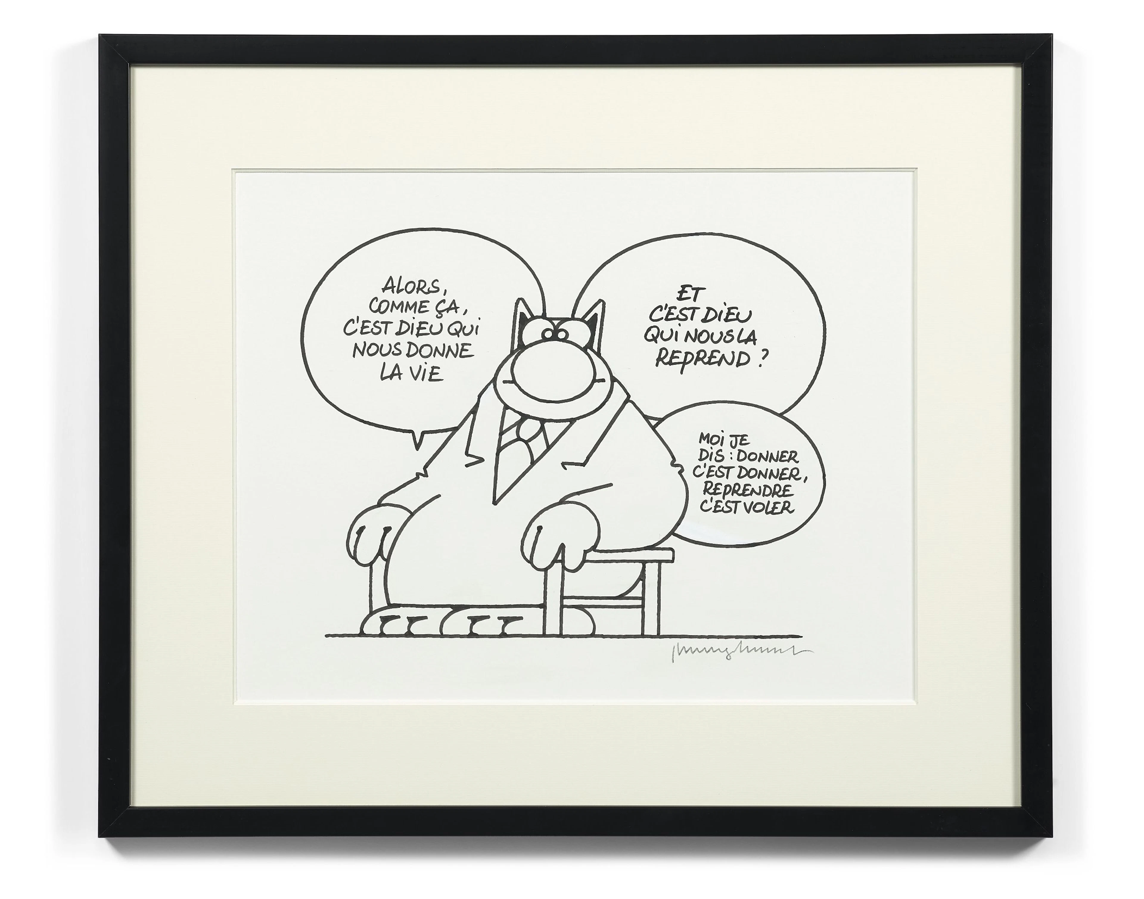 Philippe GELUCK (Belge - Né en 1954) Sans titre Encre de Chine sur papier
