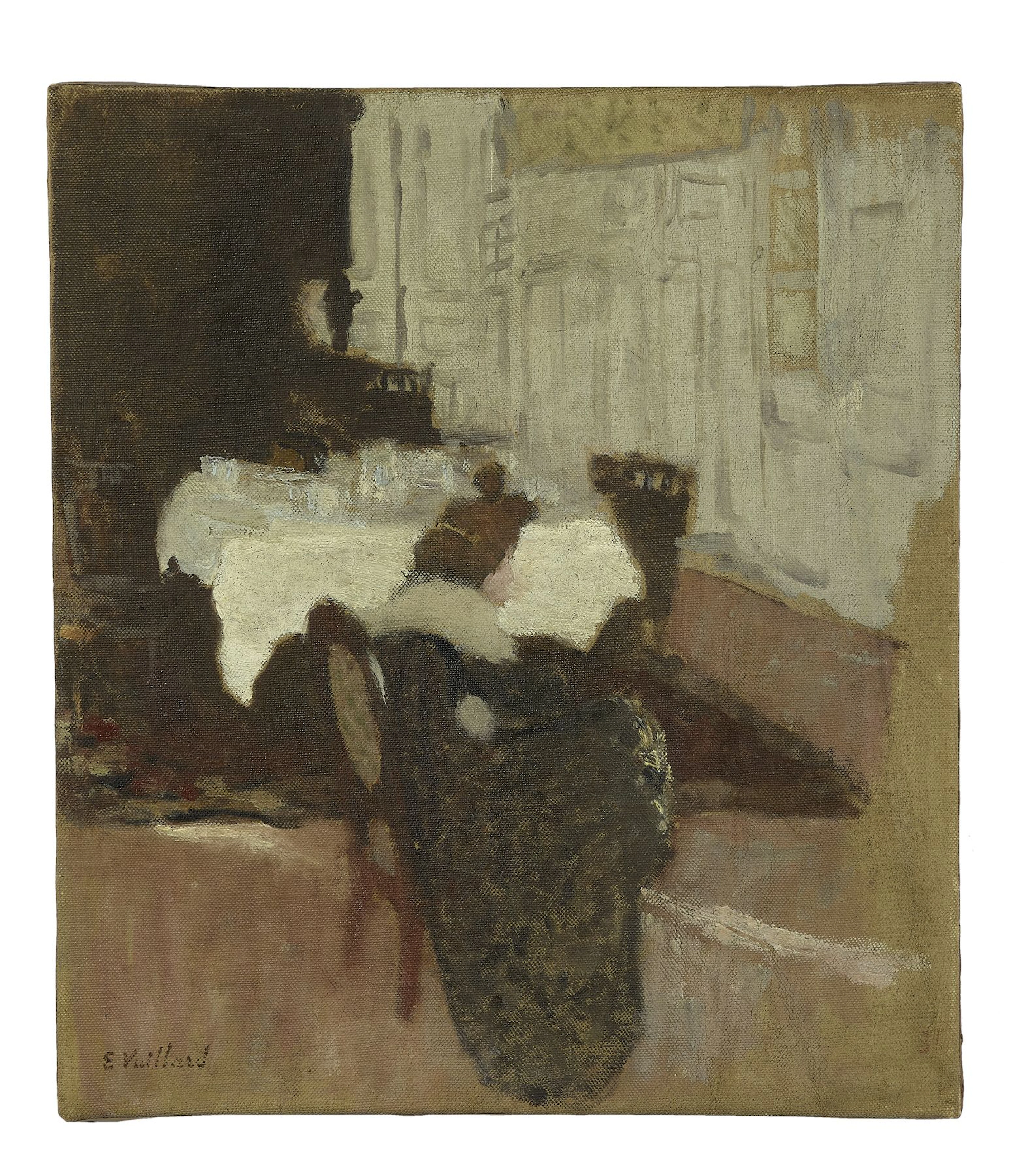 Edouard VUILLARD 1868 - 1940 Femme devant une table...