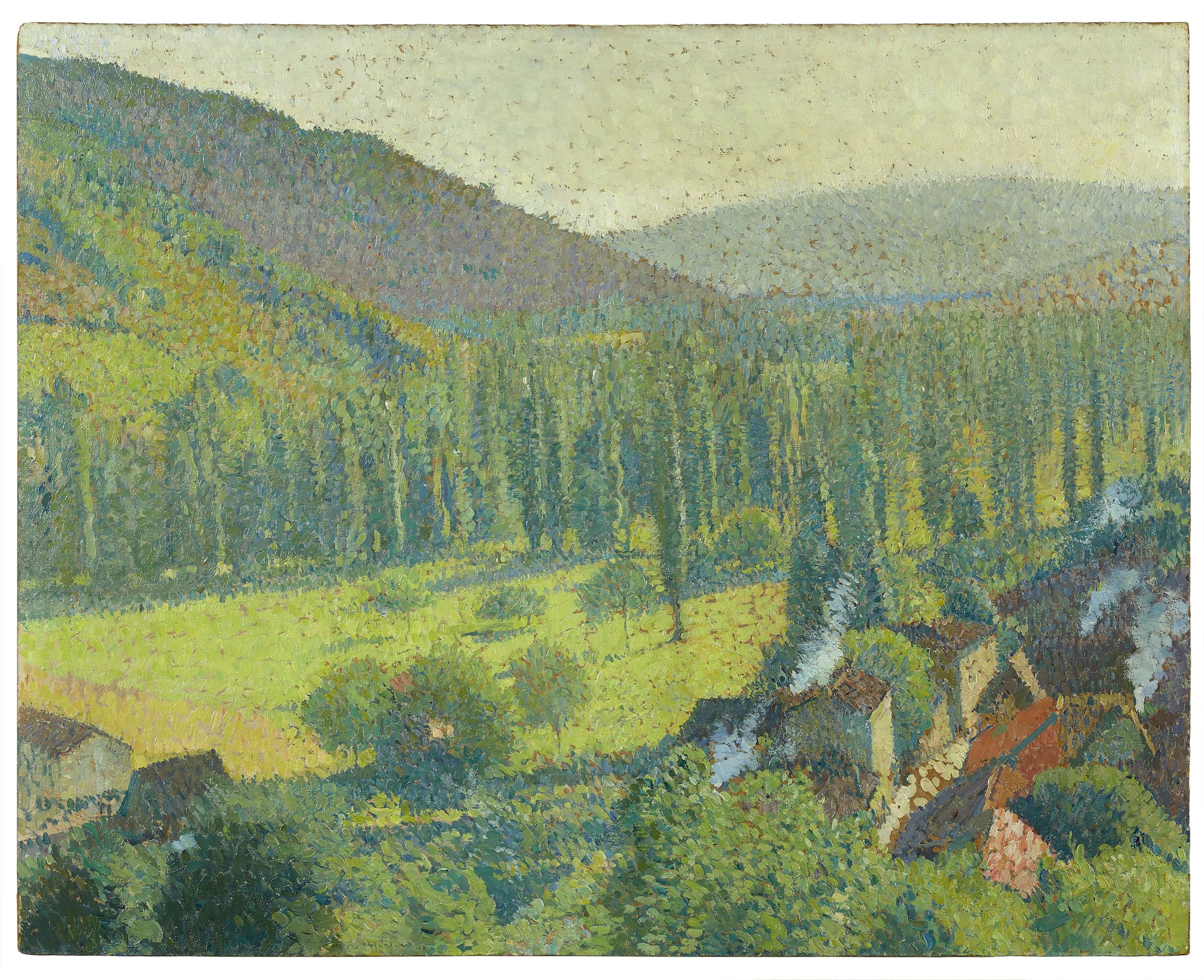 Henri MARTIN 1860 - 1943 Vue de Labastide-du-Vert depuis...
