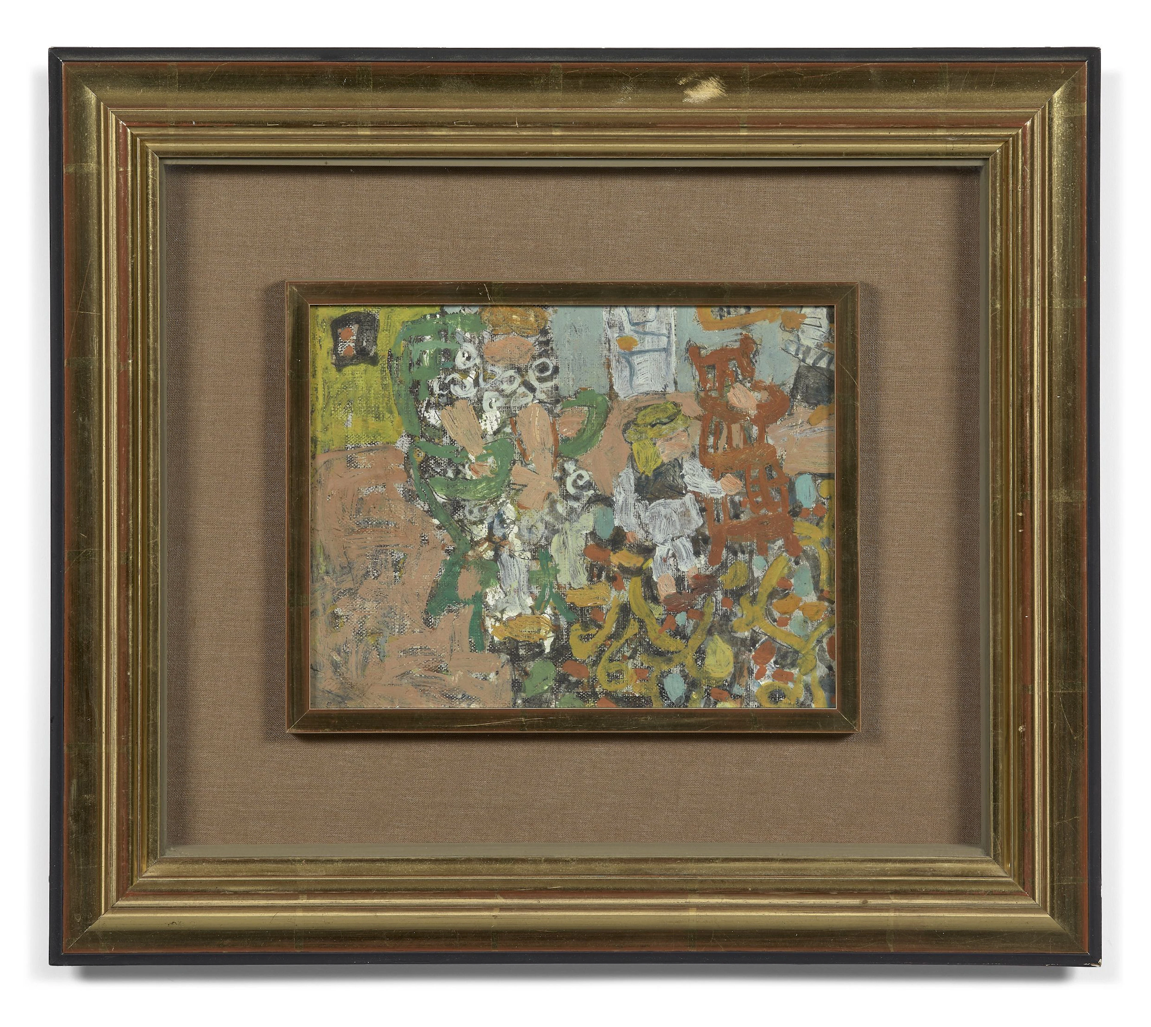Jean Puni dit POUGNY 1892 - 1956 Mère et enfant - 1946 Huile sur toile